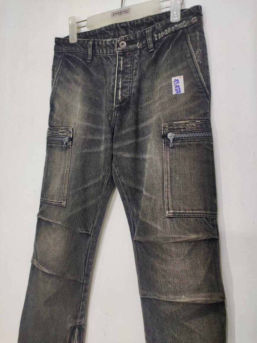 Kazuyuki Kumagai Attachment 2000s Kayuzuki Kumagai - Biker Denim Pants Size US 30 / EU 46 - 3 Thumbnail