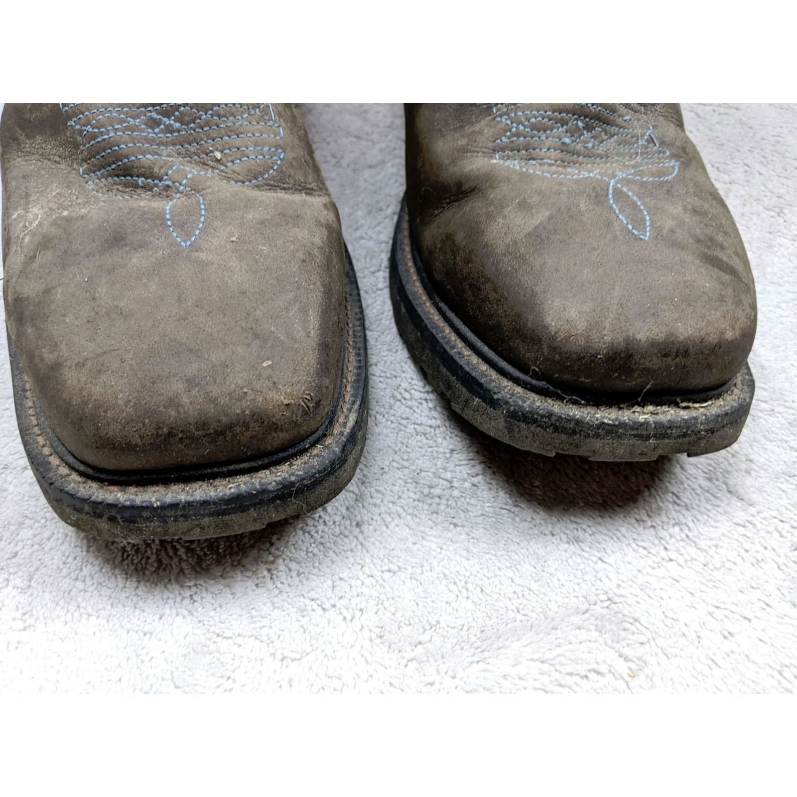Vintage J.B. Dillon Mens Boots Western Cowboy Leather Brown 10.5 D JBR1115 Size US 11 / EU 44 - 3 Thumbnail