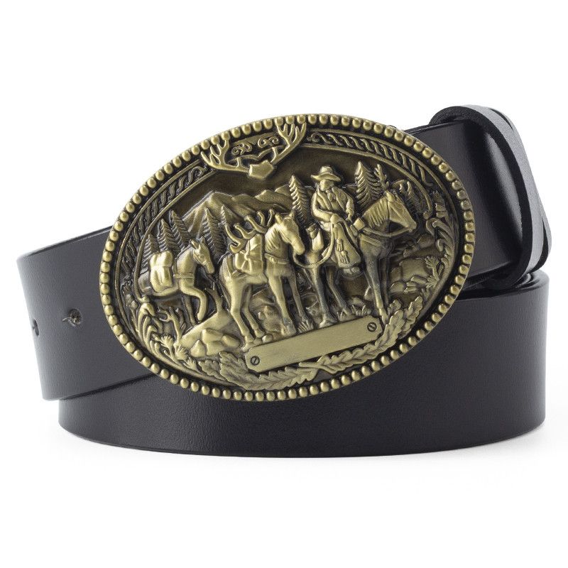 Designer Modern Vintage Belt Riveted Belts Menswear Accessories Size ONE SIZE - 1 Thumbnail