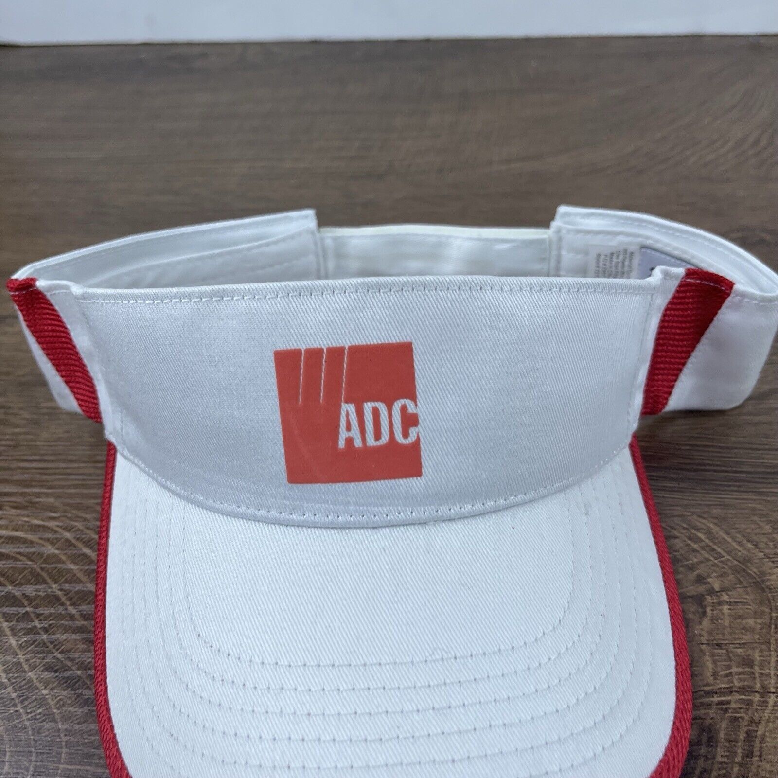 Other ADC W Visor Hat White ADC Cap Hat Adjustable Hat White ADC A Size ONE SIZE - 6 Thumbnail