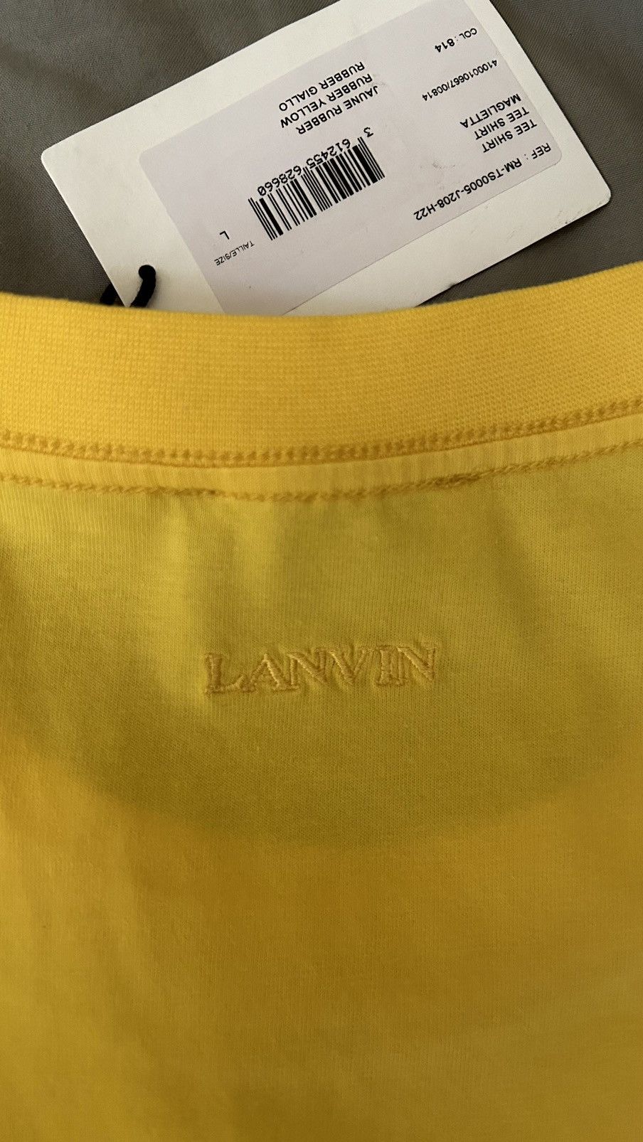 Lanvin Lanvin Yellow T Shirt size L Size US L / EU 52-54 / 3 - 5 Thumbnail