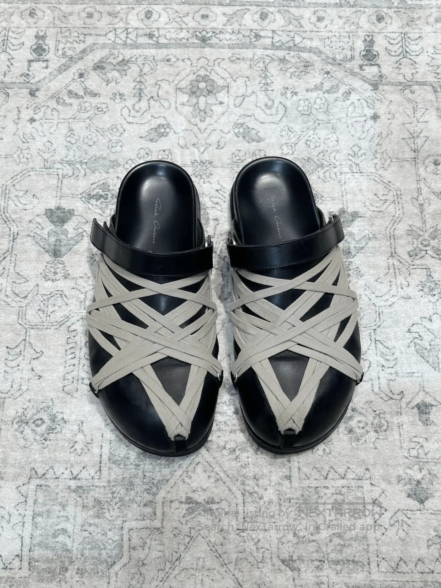 Rick Owens Rick Owens Birkenstock Leather Strap Sandals. Size US 9 / EU 42 - 1 Thumbnail
