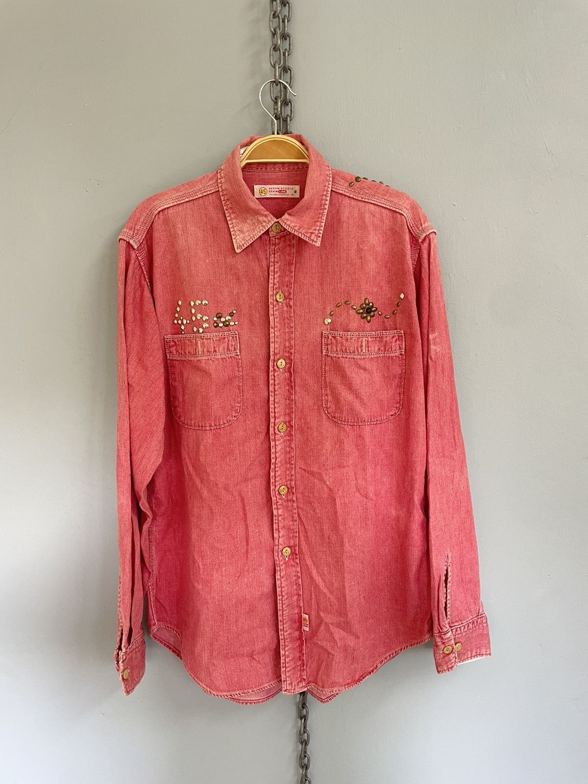 45rpm Vintage 45rpm button up stud design shirt Size US S / EU 44-46 / 1 - 1 Thumbnail
