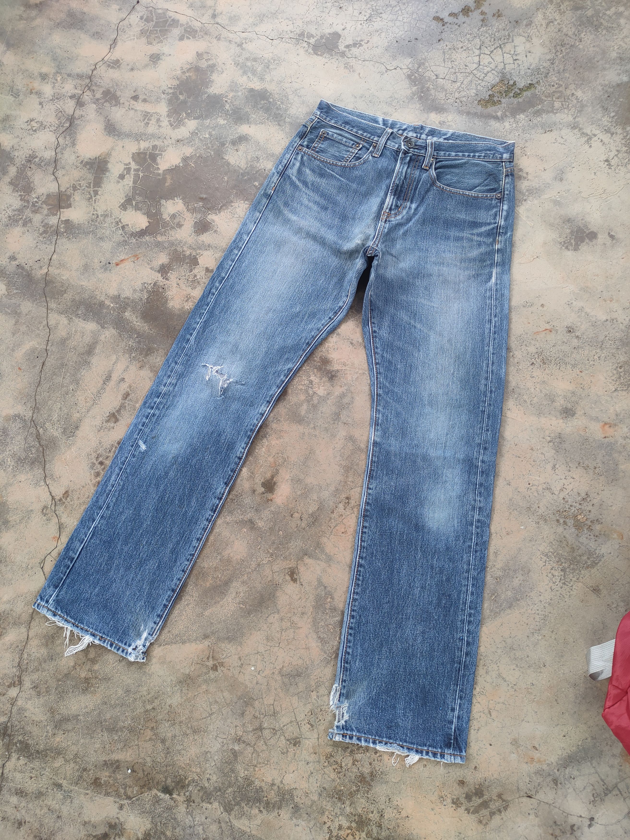 Japanese Brand VINTAGE JAPANESE FADED DISTRESSED JEANS DENIM PANTS Size US 30 / EU 46 - 2 Thumbnail