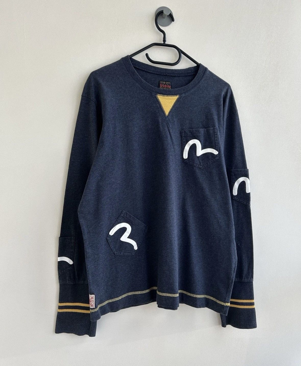 Evisu Vintage Evisu Multi Pocket Long Sleeve Japanese Rare Item Size US L / EU 52-54 / 3 - 2 Thumbnail