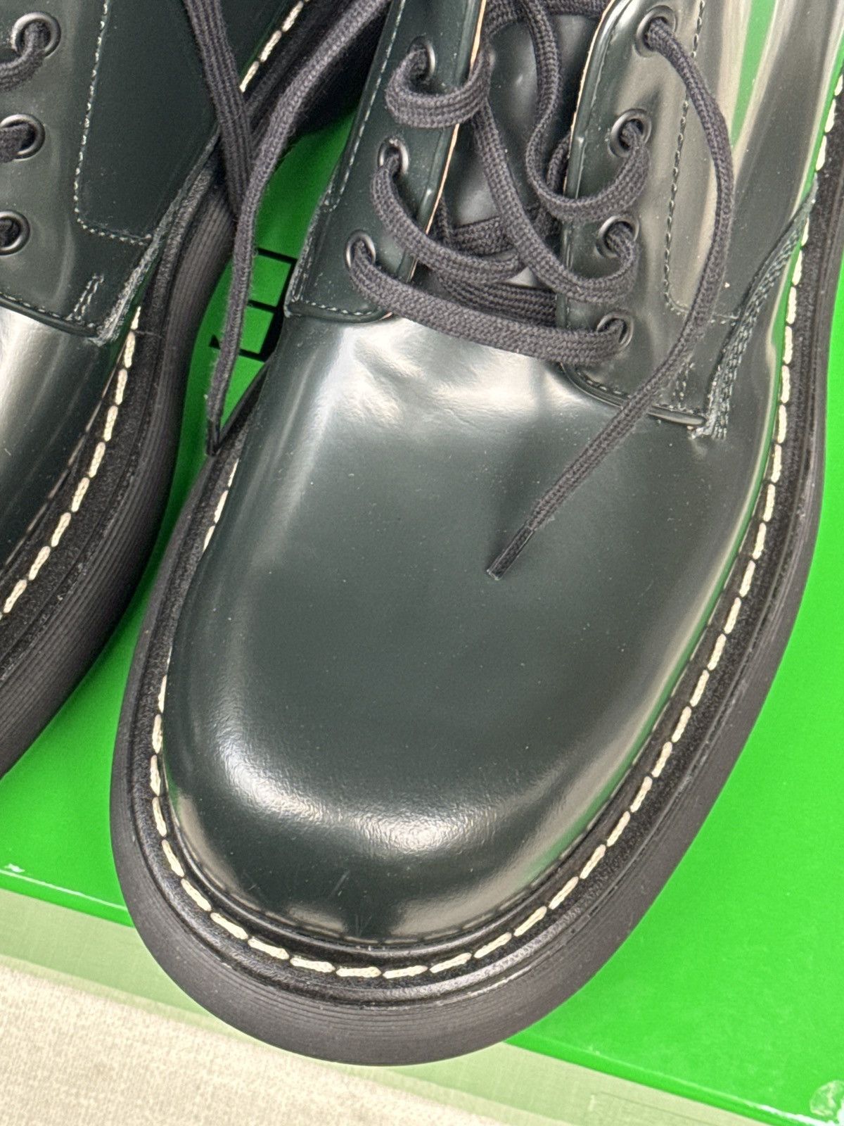 Bottega Veneta New in Box, Dark Green Lace Up Size US 11 / EU 44 - 6 Thumbnail