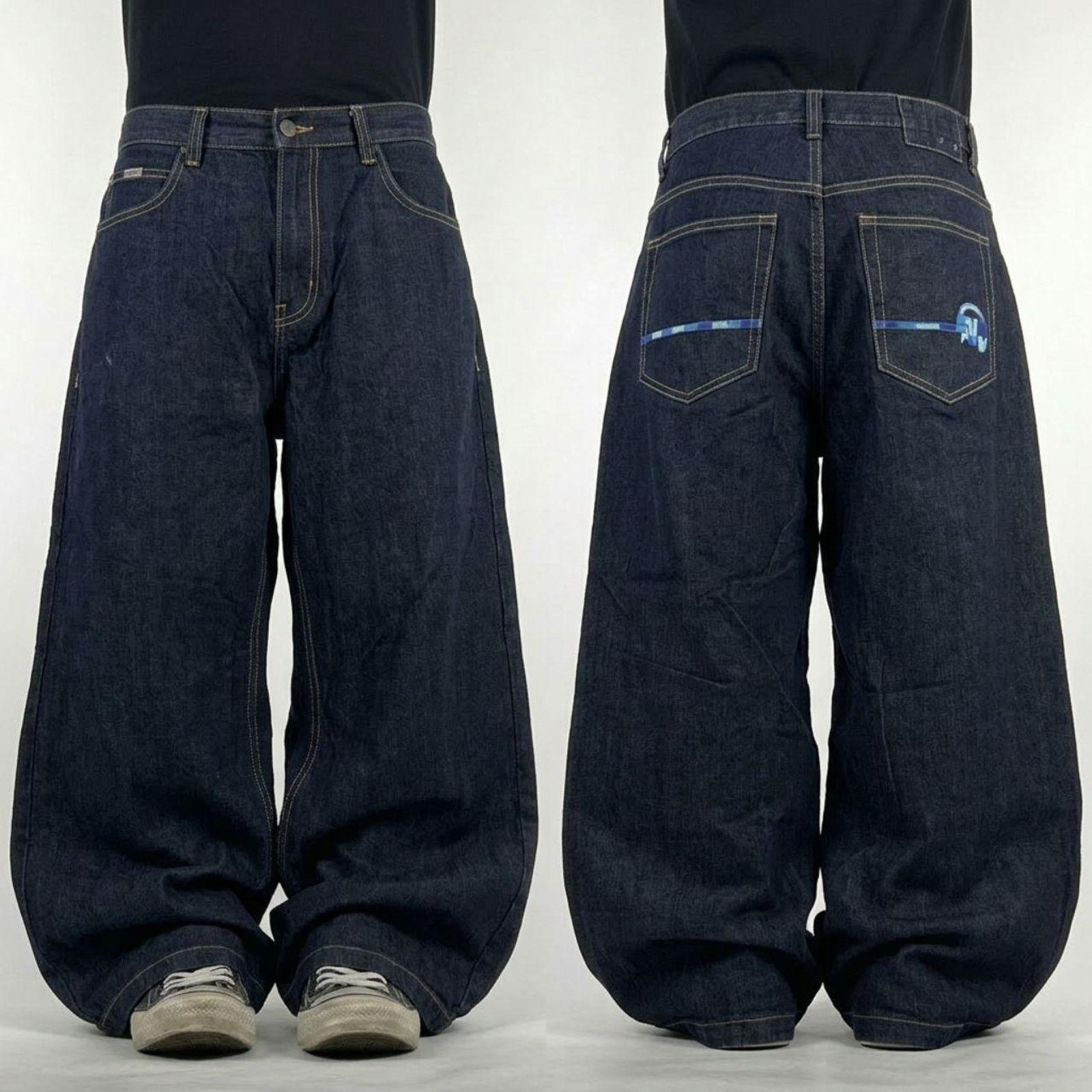 JNCO × Vintage Y2K N2M Baggy Wash Denim | Grailed