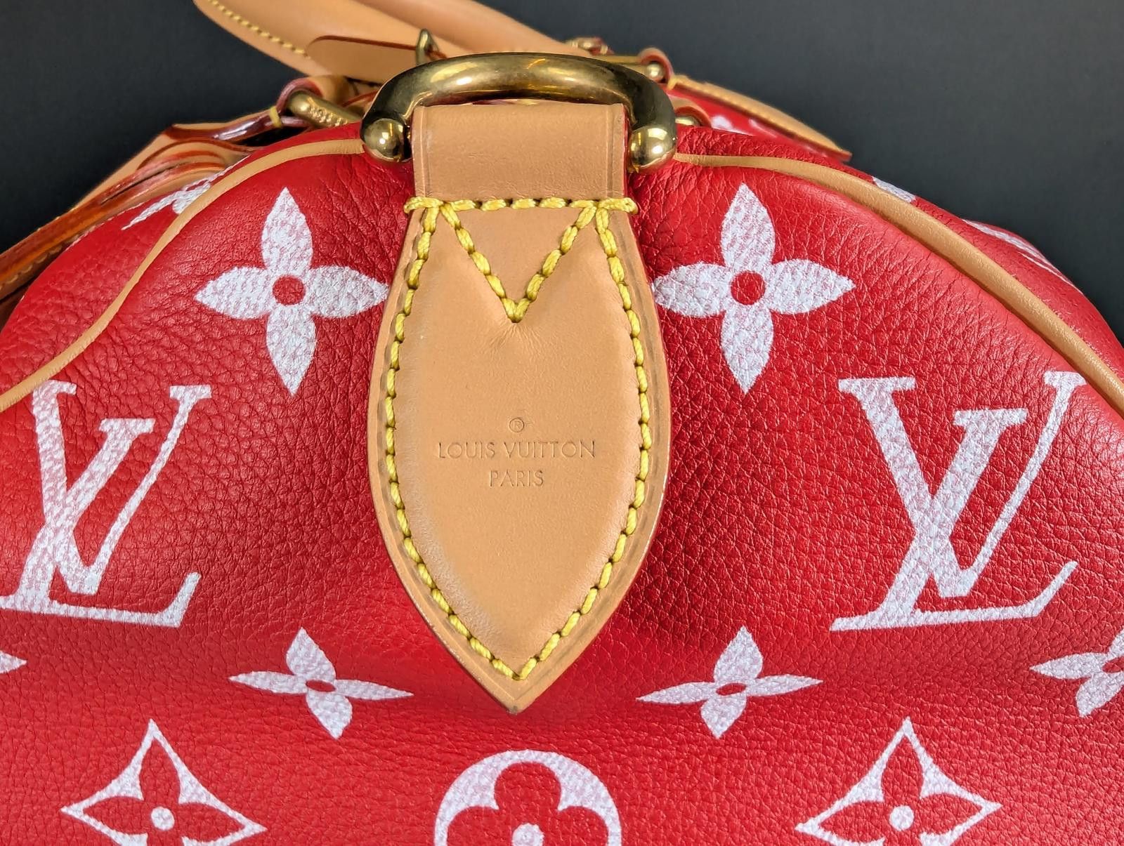 Louis Vuitton Louis Vuitton P9 Speedy Bandouliere 40 in Red Size ONE SIZE - 5 Thumbnail