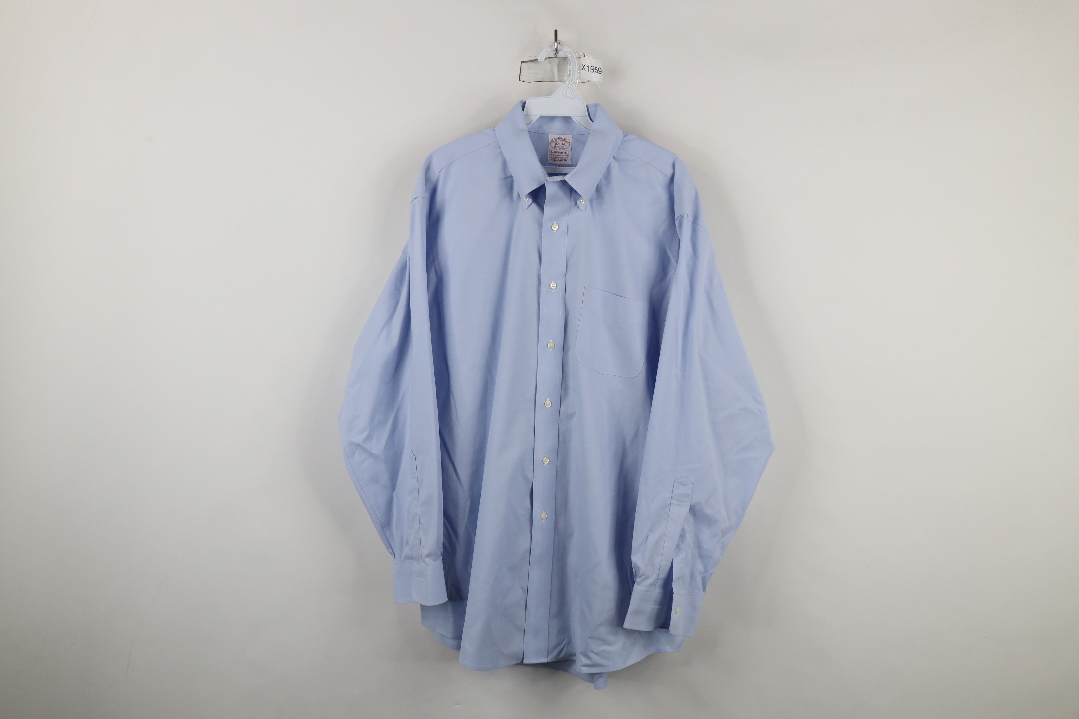 Brooks Brothers × Vintage Vintage 90s Brooks Brothers Cotton Button Down Shirt Size US M / EU 48-50 / 2 - 1 Thumbnail