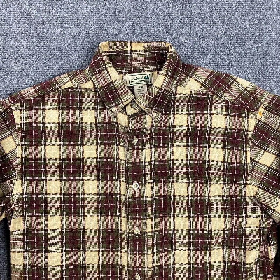 L.L. Bean LL Bean Flannel Shirt Small Regular Plaid Button Down Mens Size US S / EU 44-46 / 1 - 2 Thumbnail
