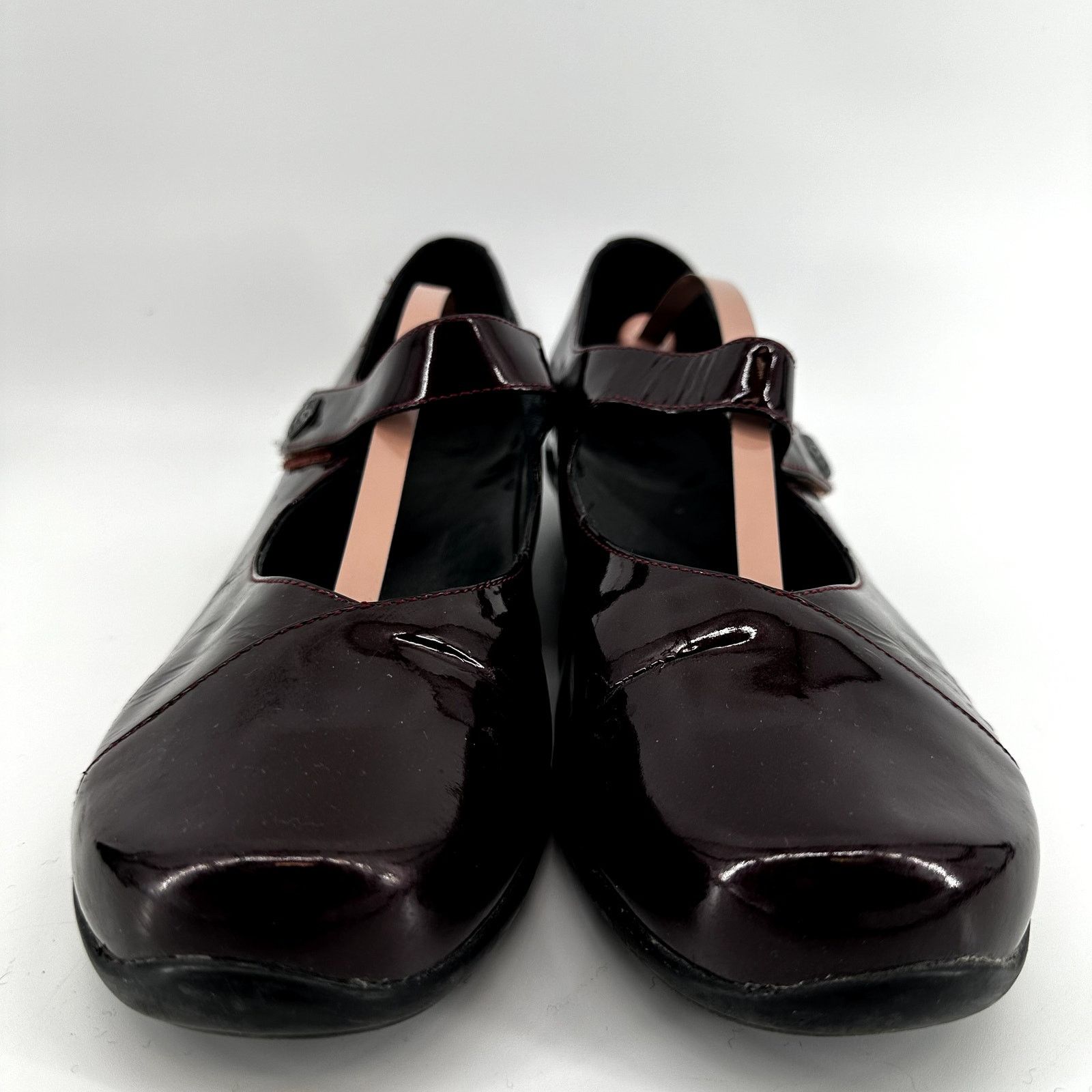 Dansko Dansko Opal Patent Mary Jane Flat Leather Black Cherry 10 Size US 10 / IT 40 - 5 Thumbnail