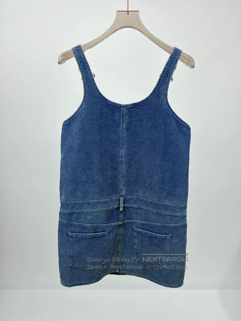 Miu Miu Miu Miu 40 Corduroy letter LOGO dress Size S / US 4 / IT 40 - 2 Thumbnail