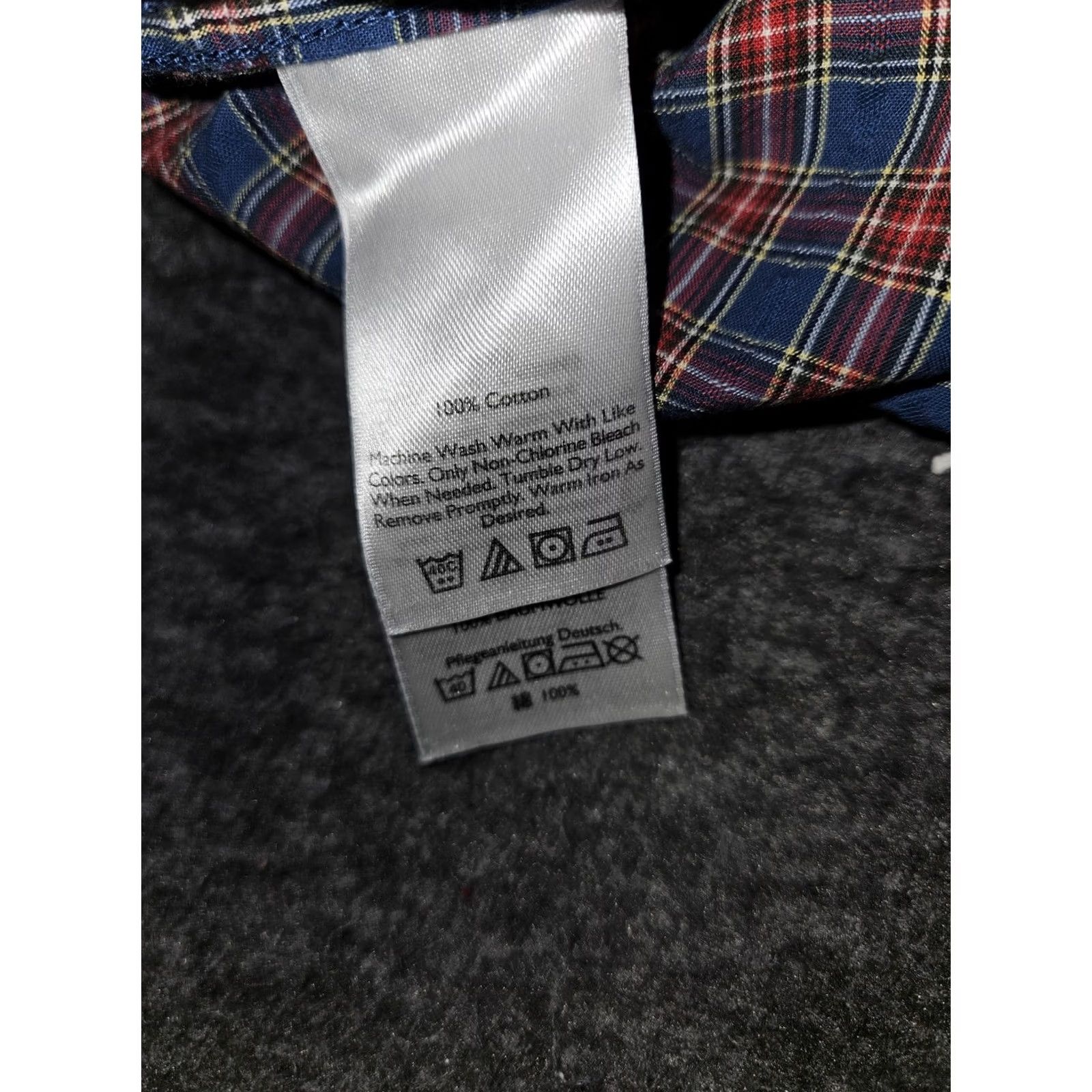 Eddie Bauer Eddie Bauer Shirt Mens XL Plaid Relaxed Fit Button Down Long Sleeve Casual Blue Red Off-White Pocket Size US XL / EU 56 / 4 - 7 Thumbnail
