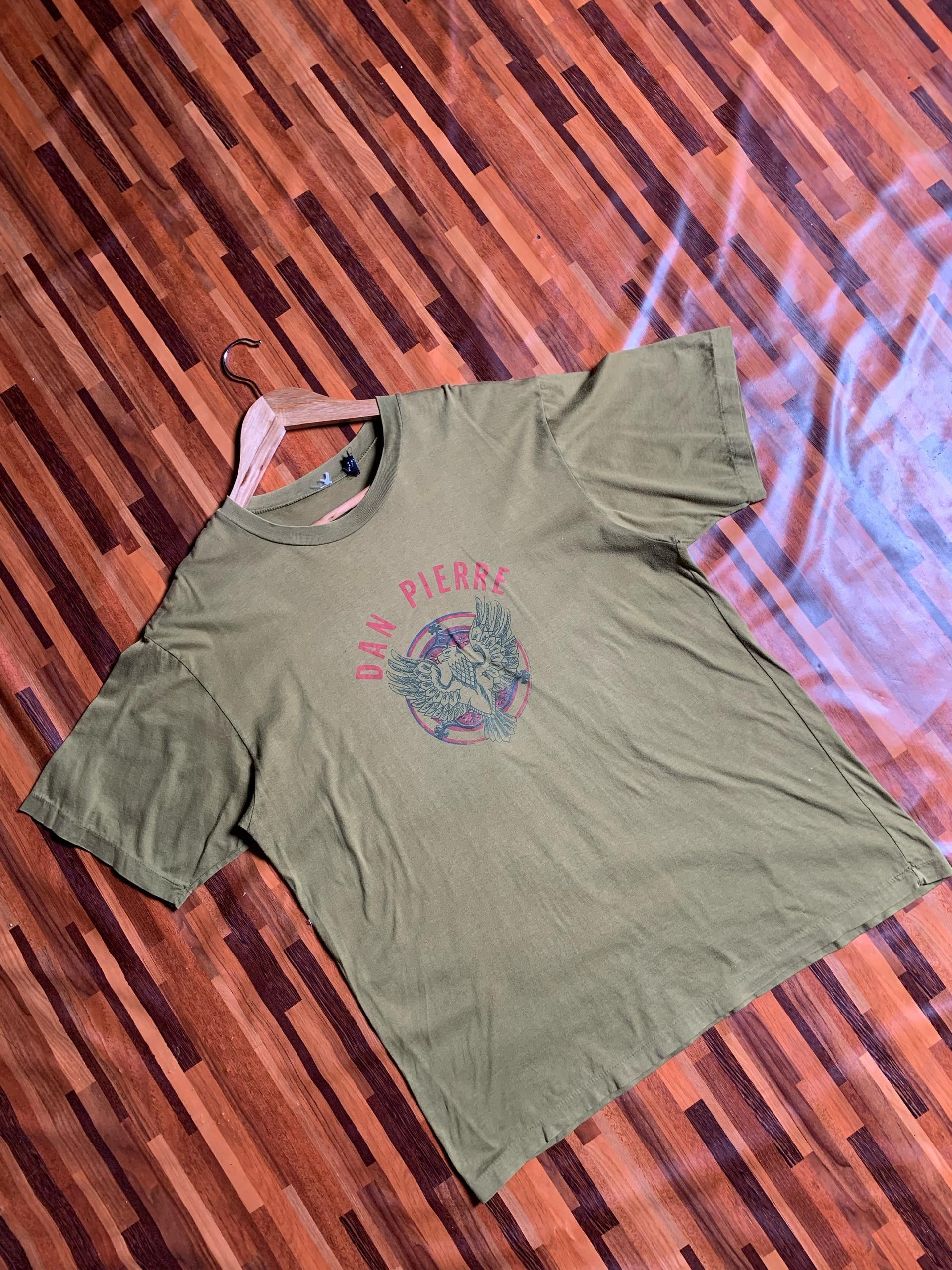 Vintage Vintage Dan Pierre Japan Tee army MADE IN JAPAN Size US L / EU 52-54 / 3 - 1 Thumbnail