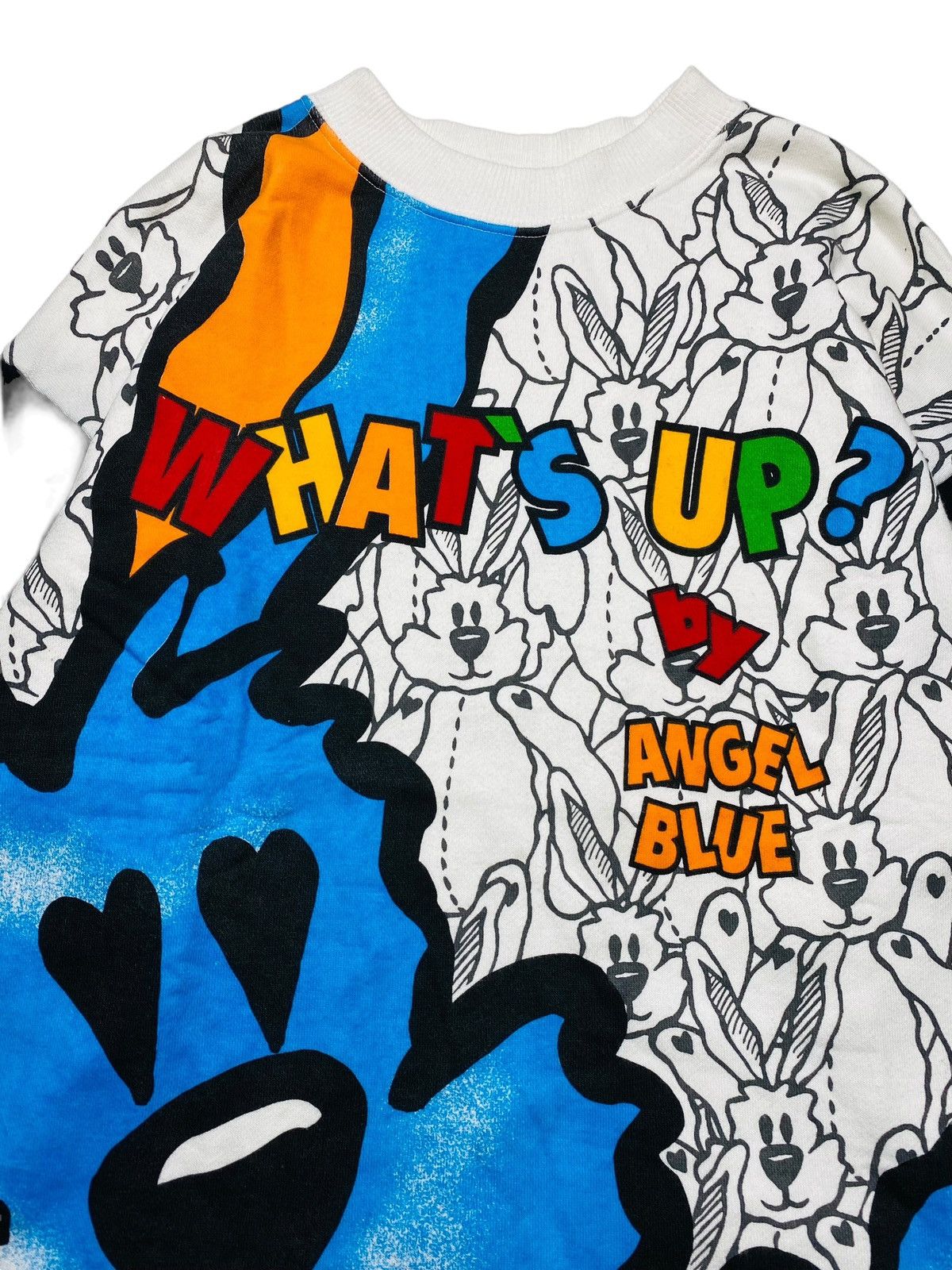Angel Blue 1980s Angel Blue - Rare Printed Dog Sweatshirt Size US M / EU 48-50 / 2 - 7 Thumbnail