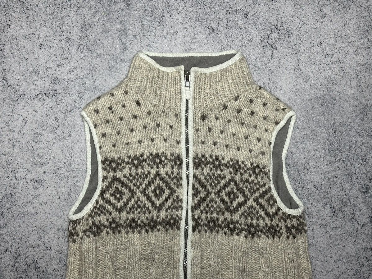 Handmade Pachamama Handknit Wool Nepal Zip Vest Sweater Size US S / EU 44-46 / 1 - 2 Thumbnail