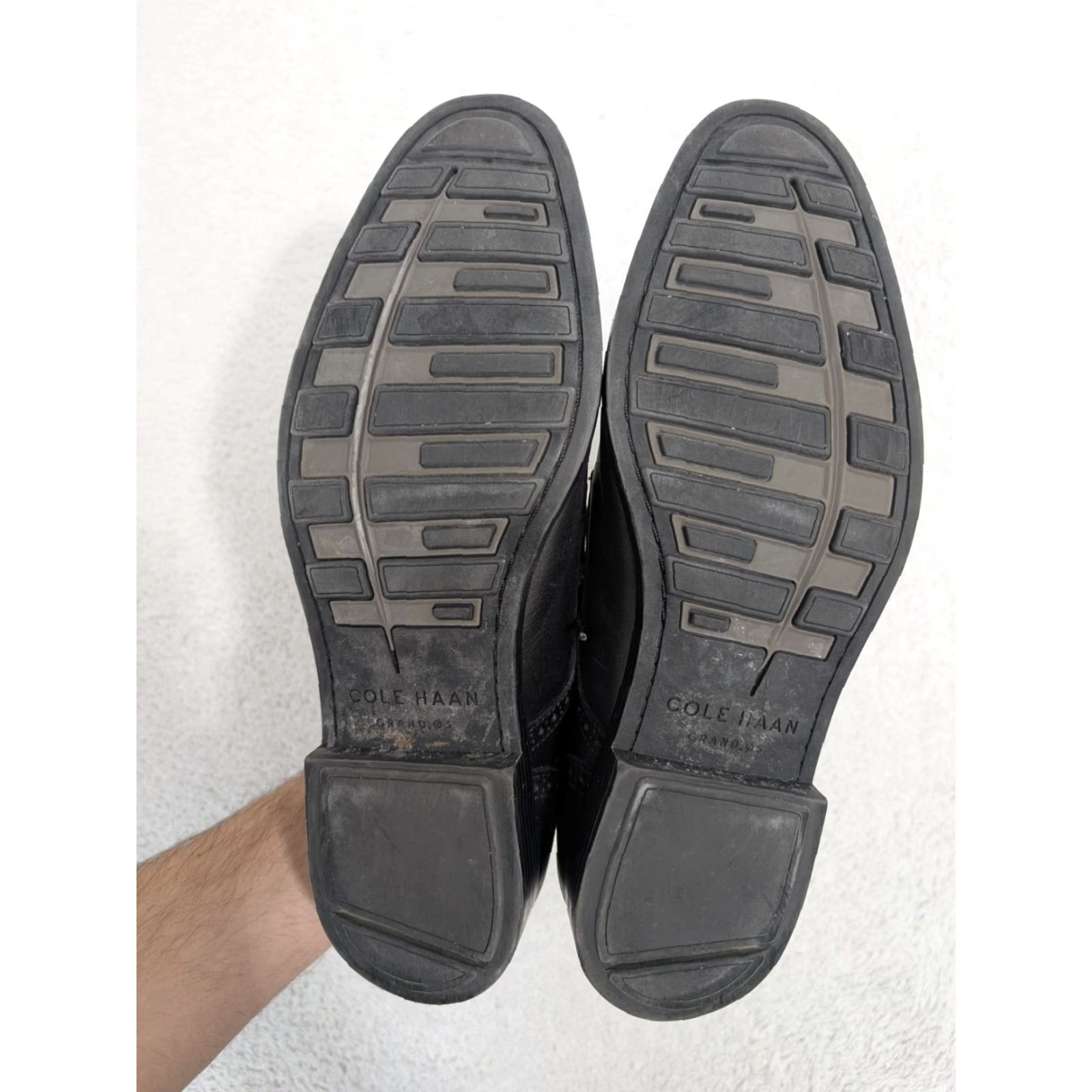 Cole Haan Cole Haan Jefferson Grandos Cap Toe Oxfords Mens Black Leather Size 9 M Knit? Size ONE SIZE - 7 Thumbnail