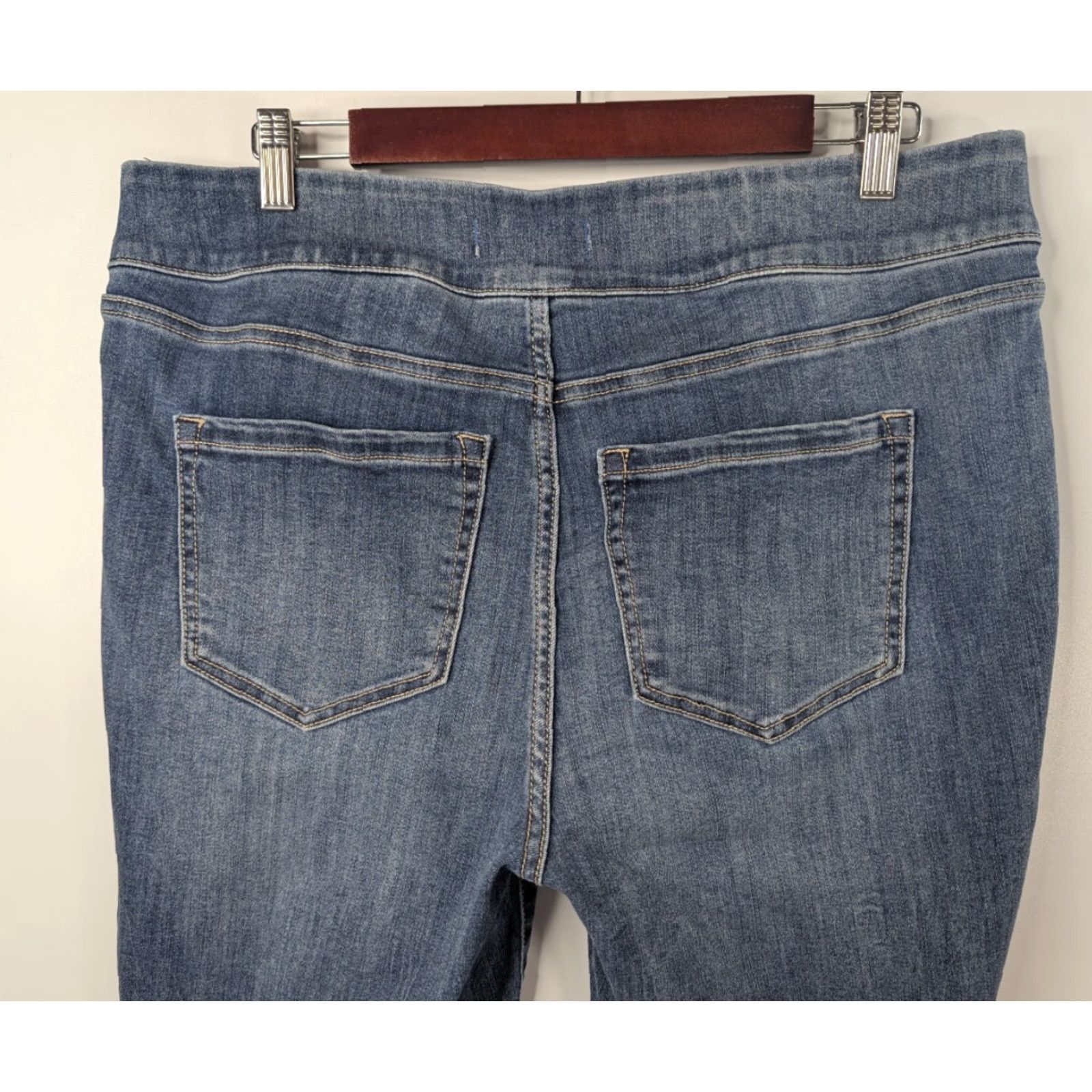 Vintage Lane Bryant Signature Fit Flex High Rise Jegging Jeans Pocket Stretch 14 Plus Denim Blue Womens Size 36" / US 14 / IT 50 - 4 Thumbnail