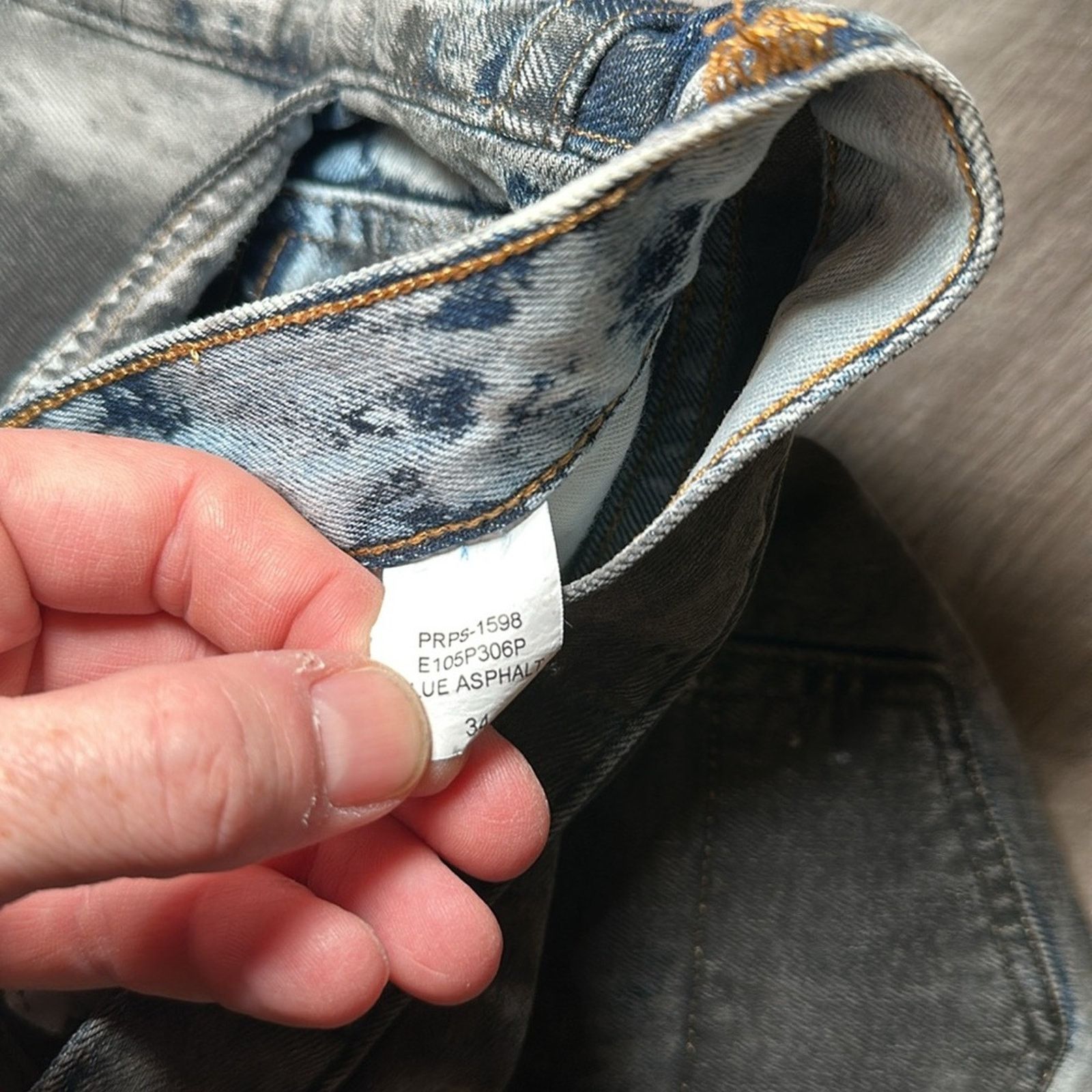Prps PRPS Blue Asphalt Effect Skinny Jeans (NWOT) - 34 Size US 34 / EU 50 - 8 Thumbnail