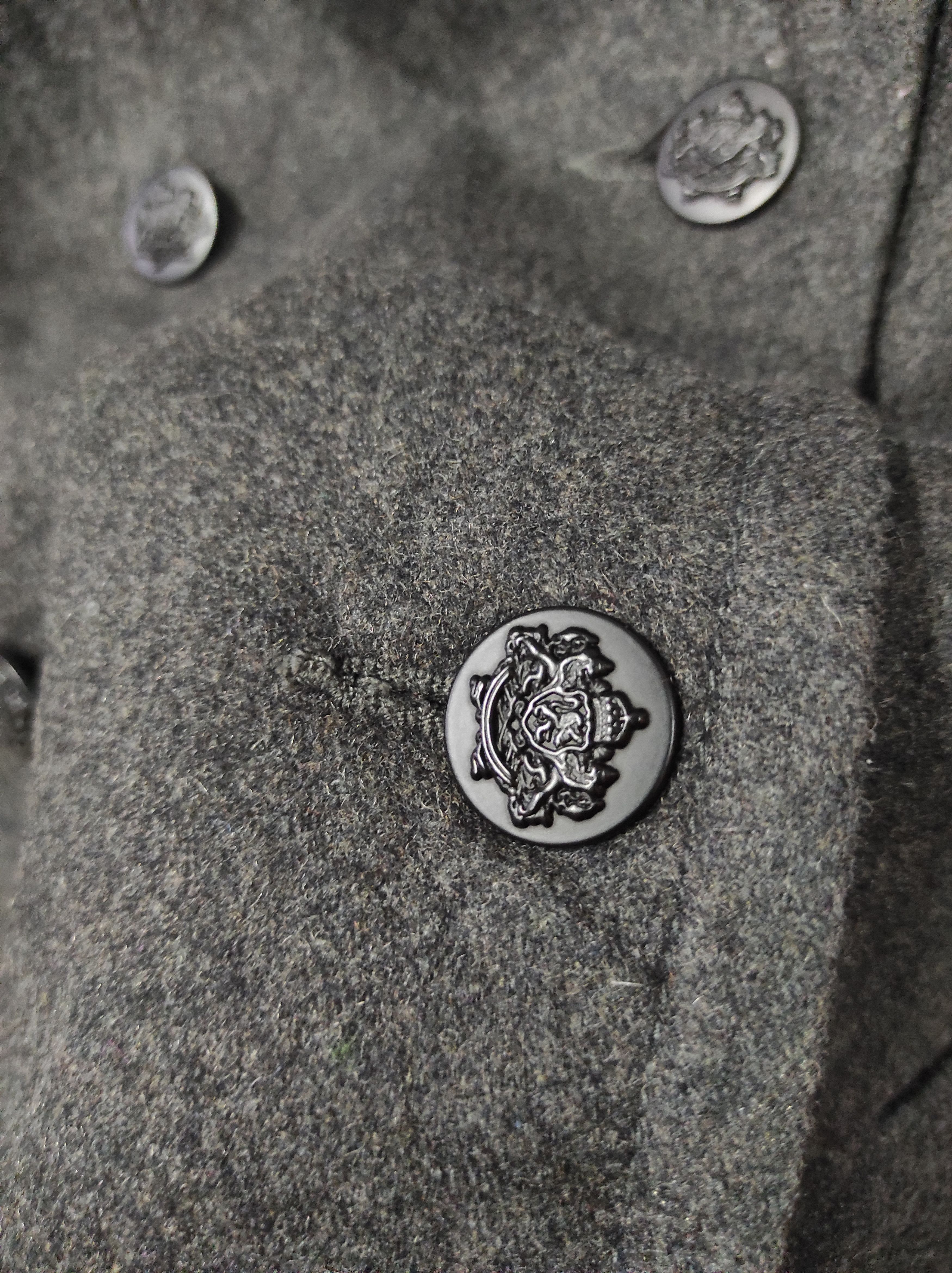 Designer × Japanese Brand PPFM WOOL DOUBLE BREASTED COAT JACKET Size L / US 10 / IT 46 - 4 Thumbnail