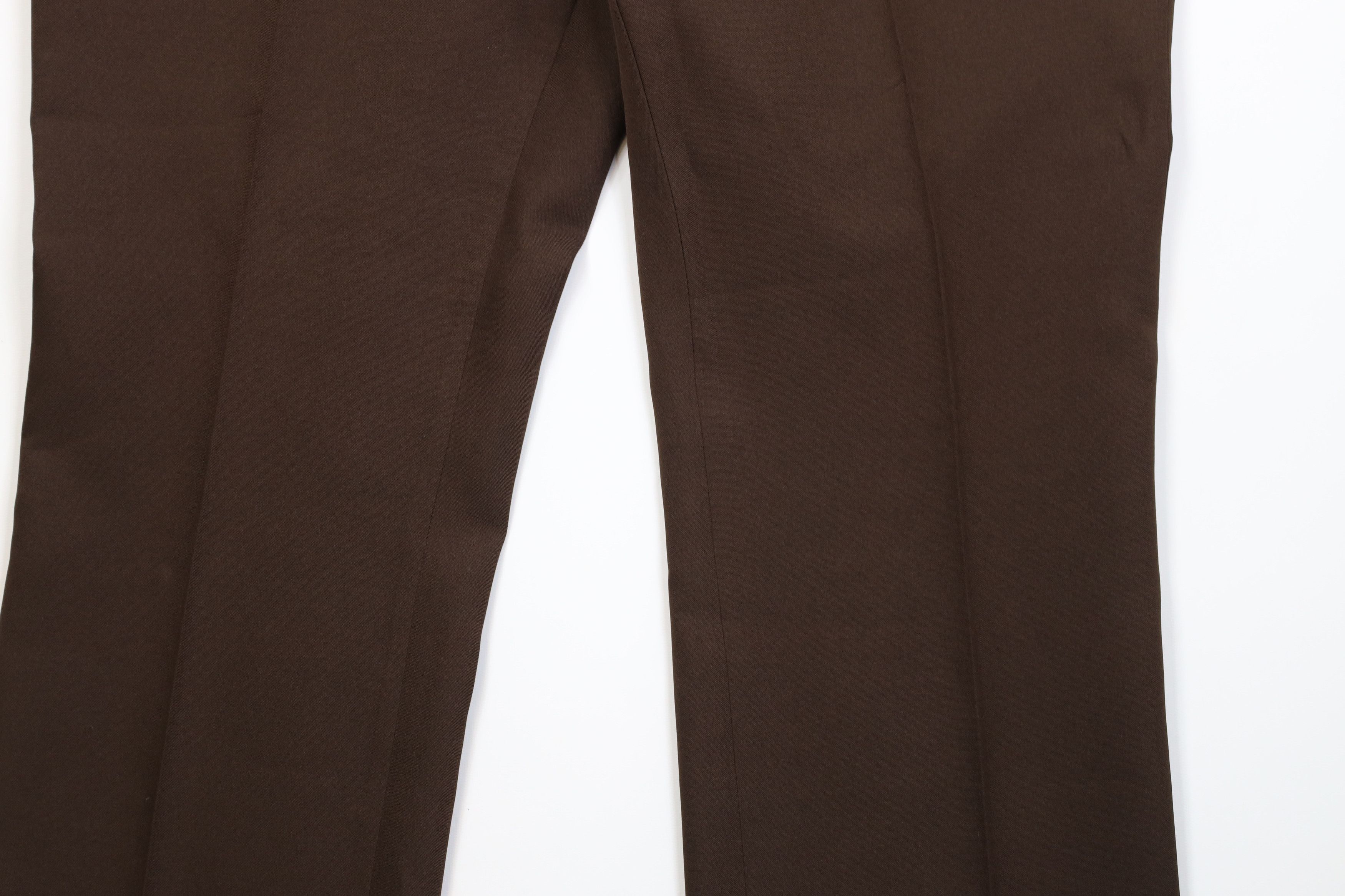 Vintage Vintage 70s Streetwear Flared Wide Leg Chino Pants Brown USA Size US 40 / EU 56 - 4 Thumbnail