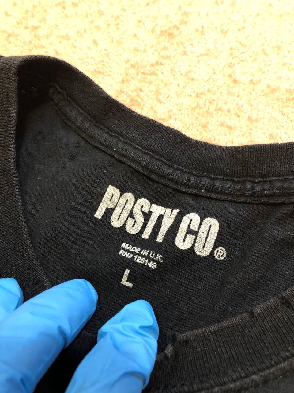 POST&CO Vintage black T-shirt POST&CO big print streetwear Y2K Size US L / EU 52-54 / 3 - 2 Thumbnail