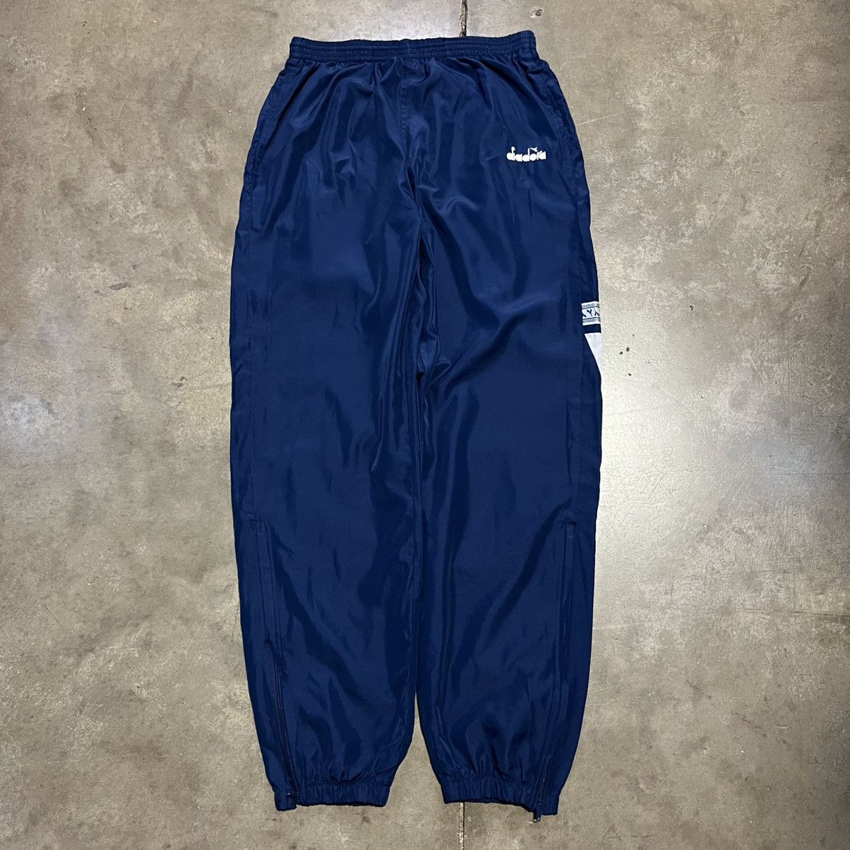 Diadora × Vintage Vintage Diadora Warm Up Track Pants Joggers Sweatpants 90s Size US 31 - 1 Thumbnail