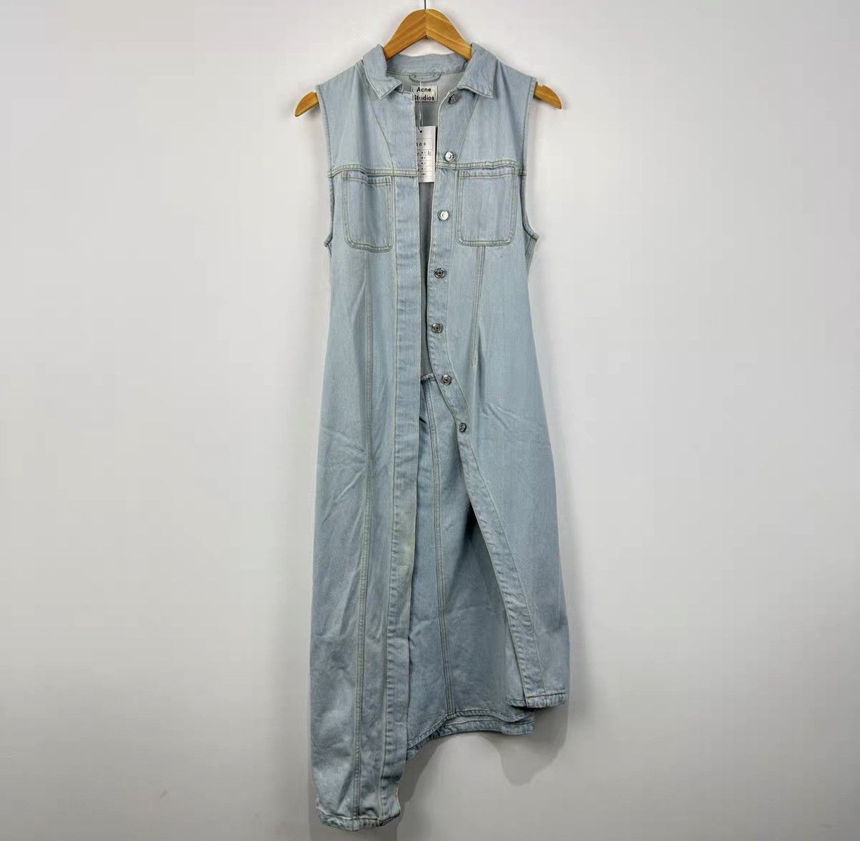 Acne Studios Acne Studios Sleeveless Irregular Denim Coat J42 Size M / US 6-8 / IT 42-44 - 1 Thumbnail
