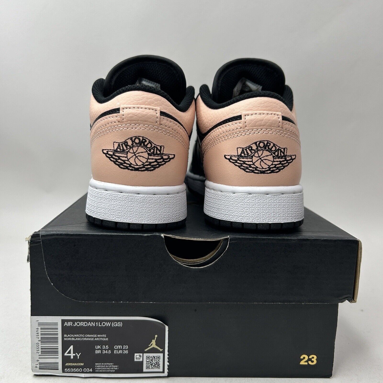 Nike Nike Shoes Air Jordan 1 Low Retro GS “Crimson Tint” 2023 Size US 5.5 / IT 35.5 - 4 Thumbnail