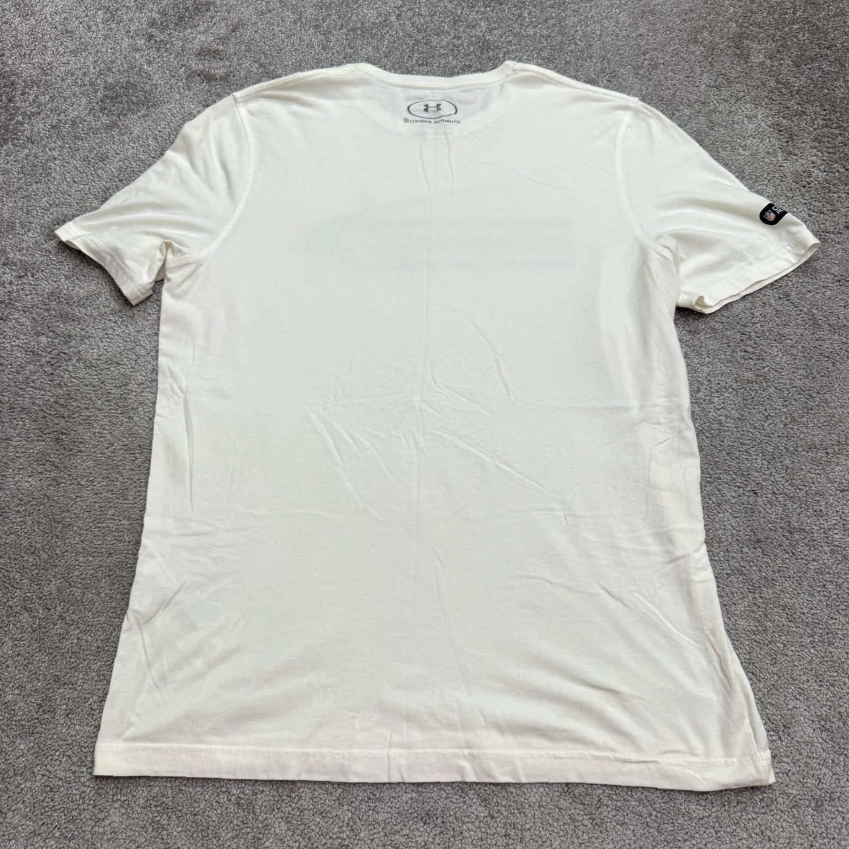Under Armour Under Armour HeatGear T-Shirt Detroit Lions NFL Mens Medium White Football Tee Size US M / EU 48-50 / 2 - 2 Thumbnail