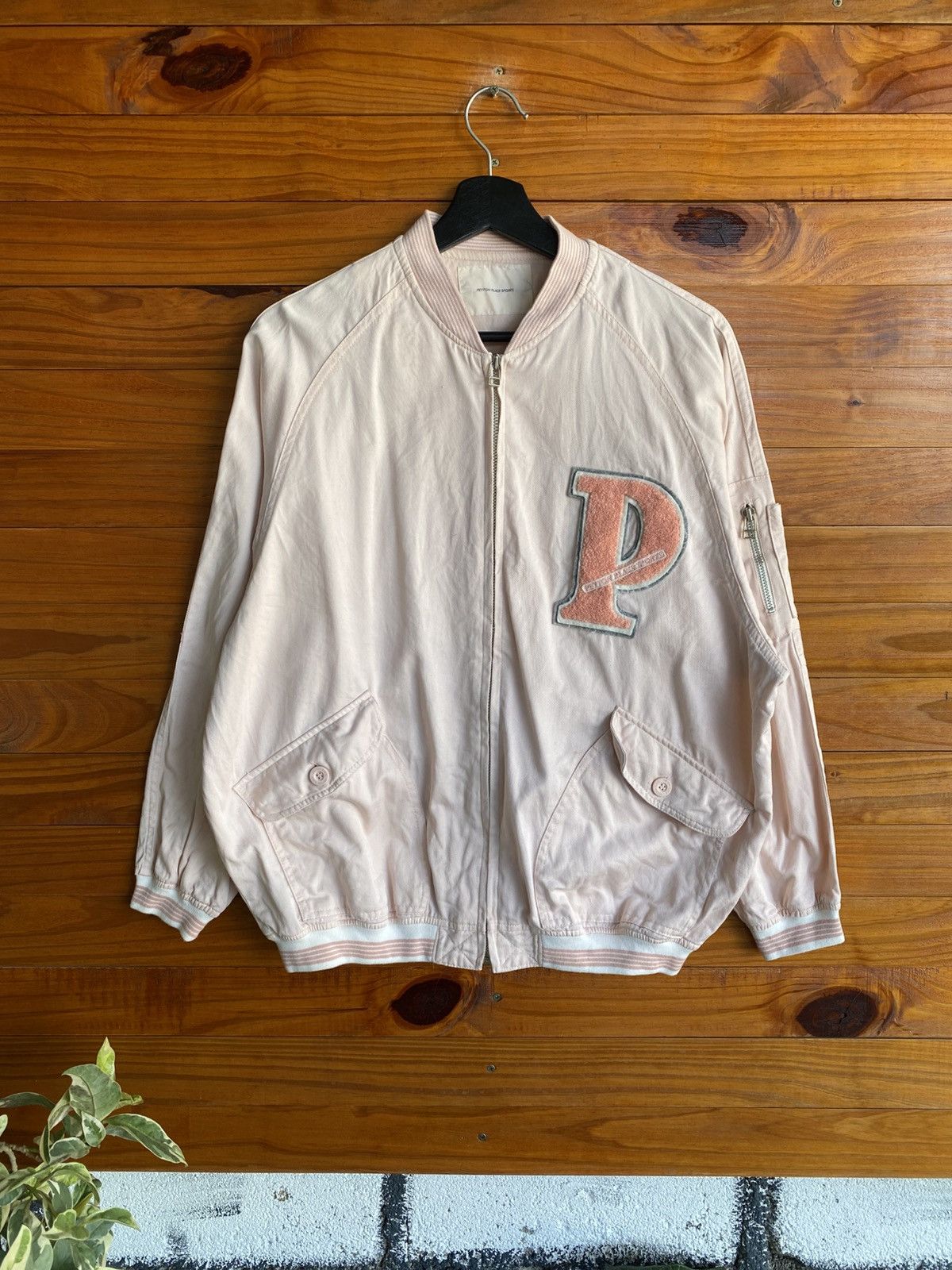 Japanese Brand Vintage Peyton Place Sports Bomber Jacket Floral Back Print Size US M / EU 48-50 / 2 - 3 Thumbnail