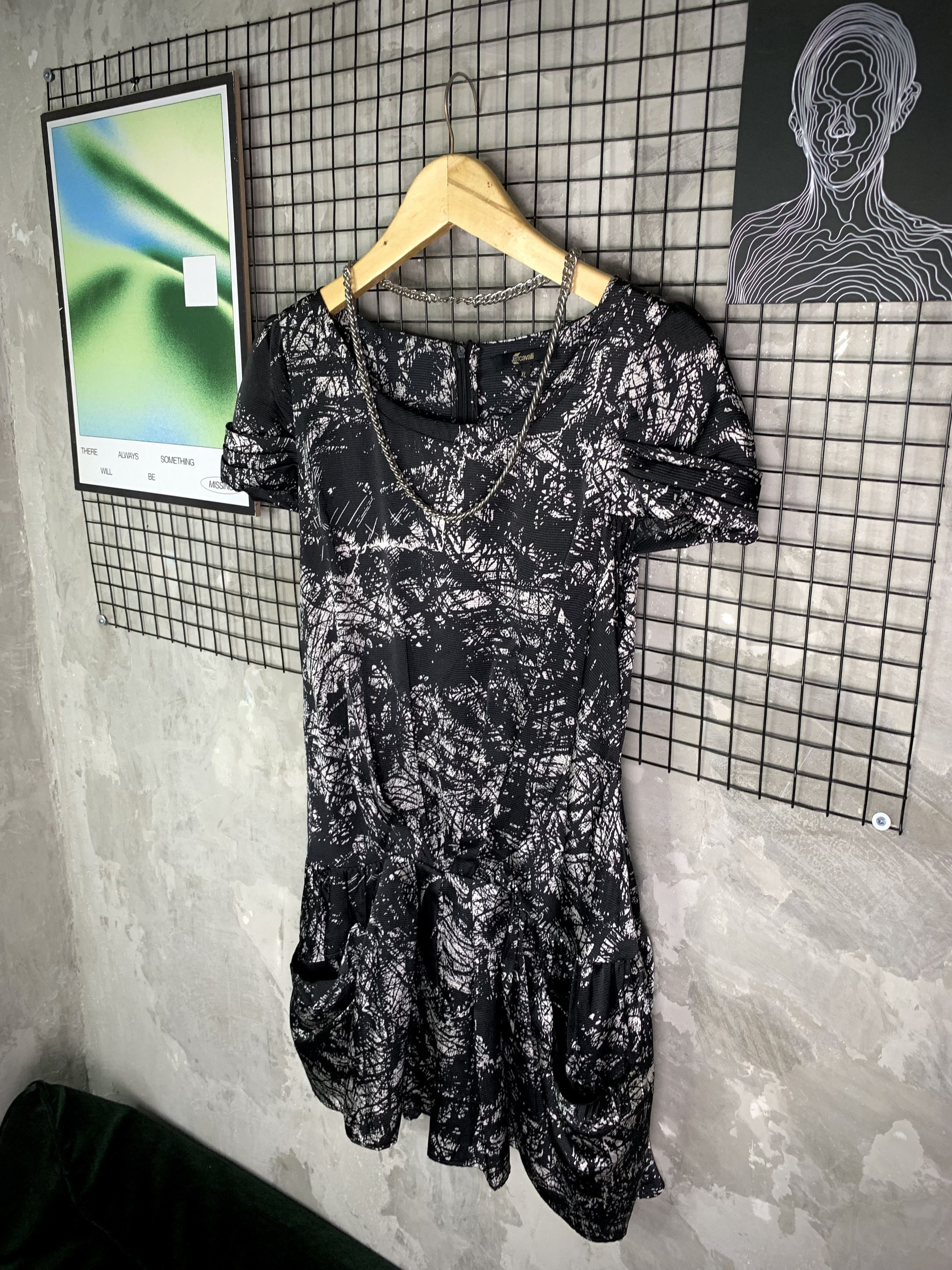 Just Cavalli Just Cavalli Abstract Texture Mini Dress Indie Grunge Size XS / US 0-2 / IT 36-38 - 2 Thumbnail