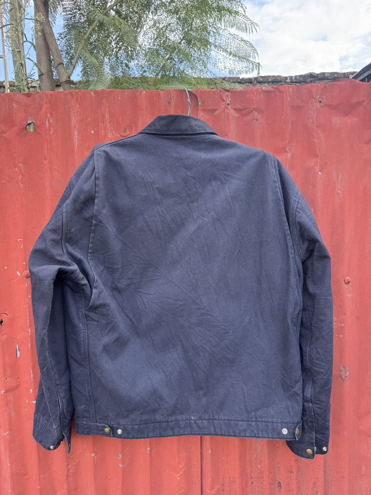Carhartt Vintage Carhartt detroit blue Lined J97 PTL SMALL Jacket Size US XL / EU 56 / 4 - 14 Thumbnail
