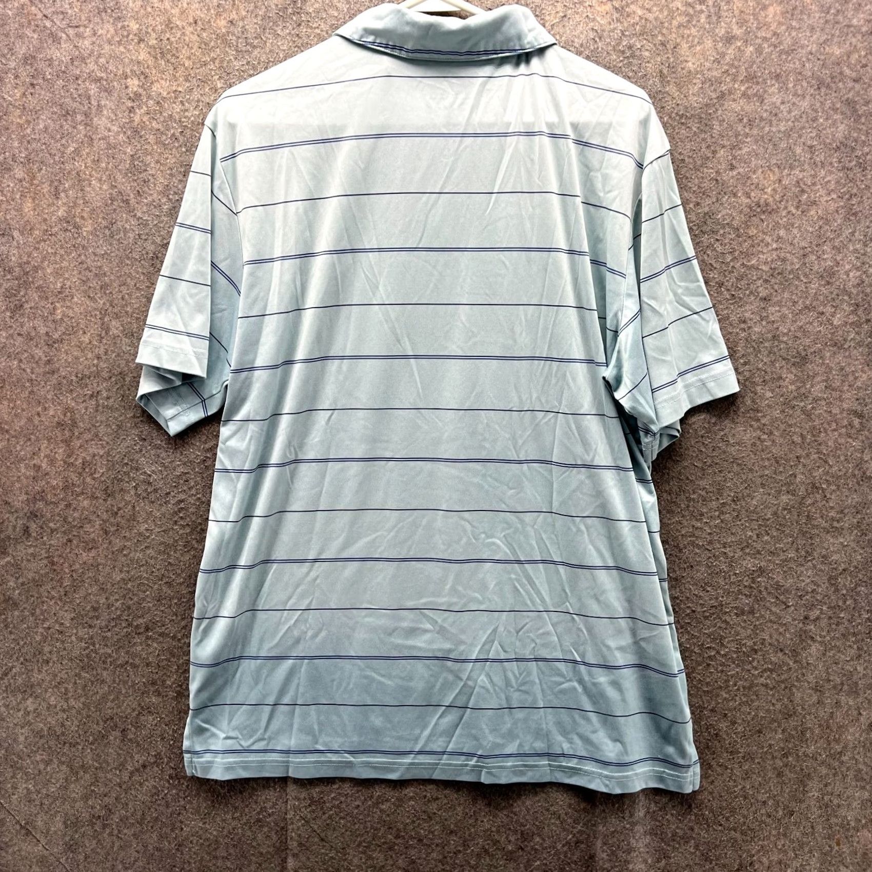 Adidas Adidas Polo Shirt Mens Large Blue Stripes Preppy 365 Performance Golf Climalite Shirt Size US L / EU 52-54 / 3 - 2 Thumbnail