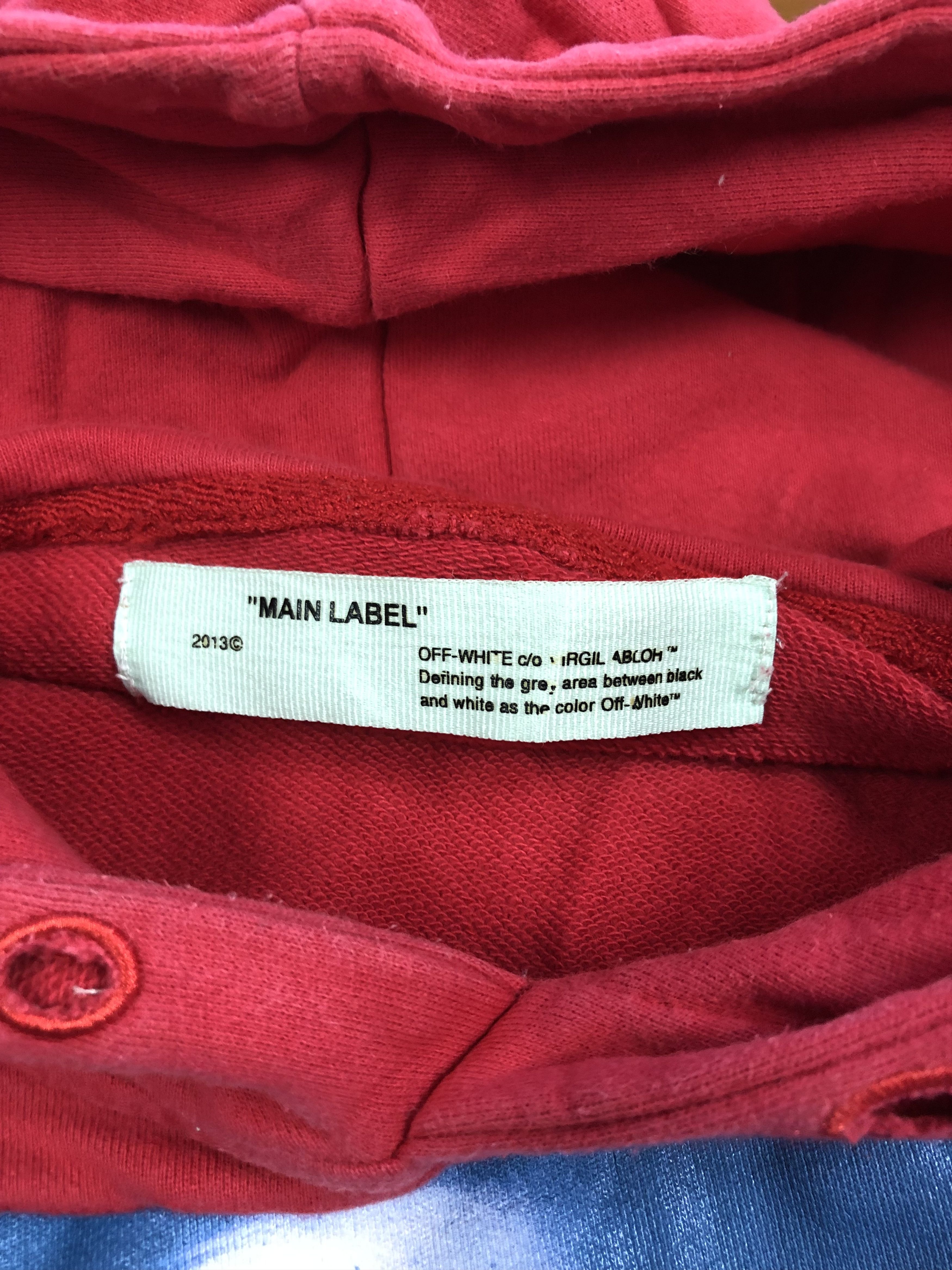 Japanese Brand Off White x Virgil Obloh Benini Hoodie Size US L / EU 52-54 / 3 - 12 Thumbnail