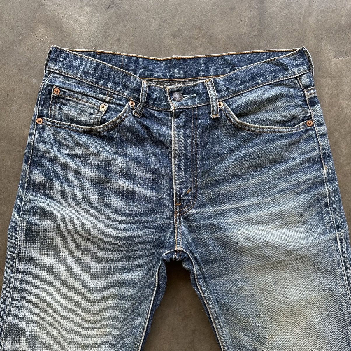 Levi's Vintage Levi’s 517 FLARE Distressed Faded Denim Jean Pant Size US 32 / EU 48 - 2 Thumbnail