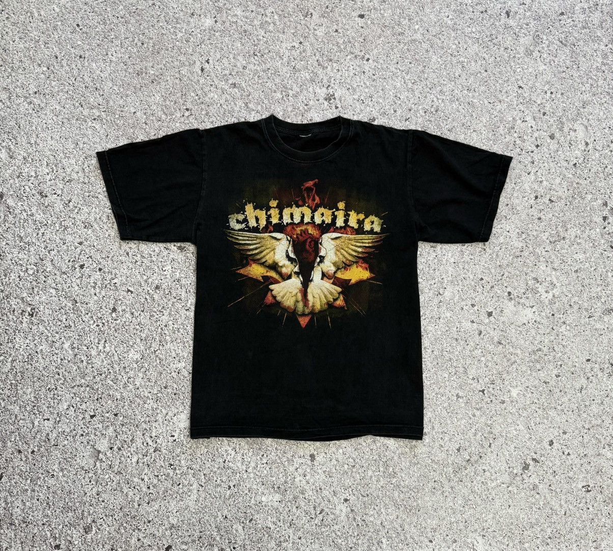 Band Tees Vintage 2000’s Chimaira Rock Band Retro T-Shirt Y2K Hype Size US L / EU 52-54 / 3 - 2 Thumbnail