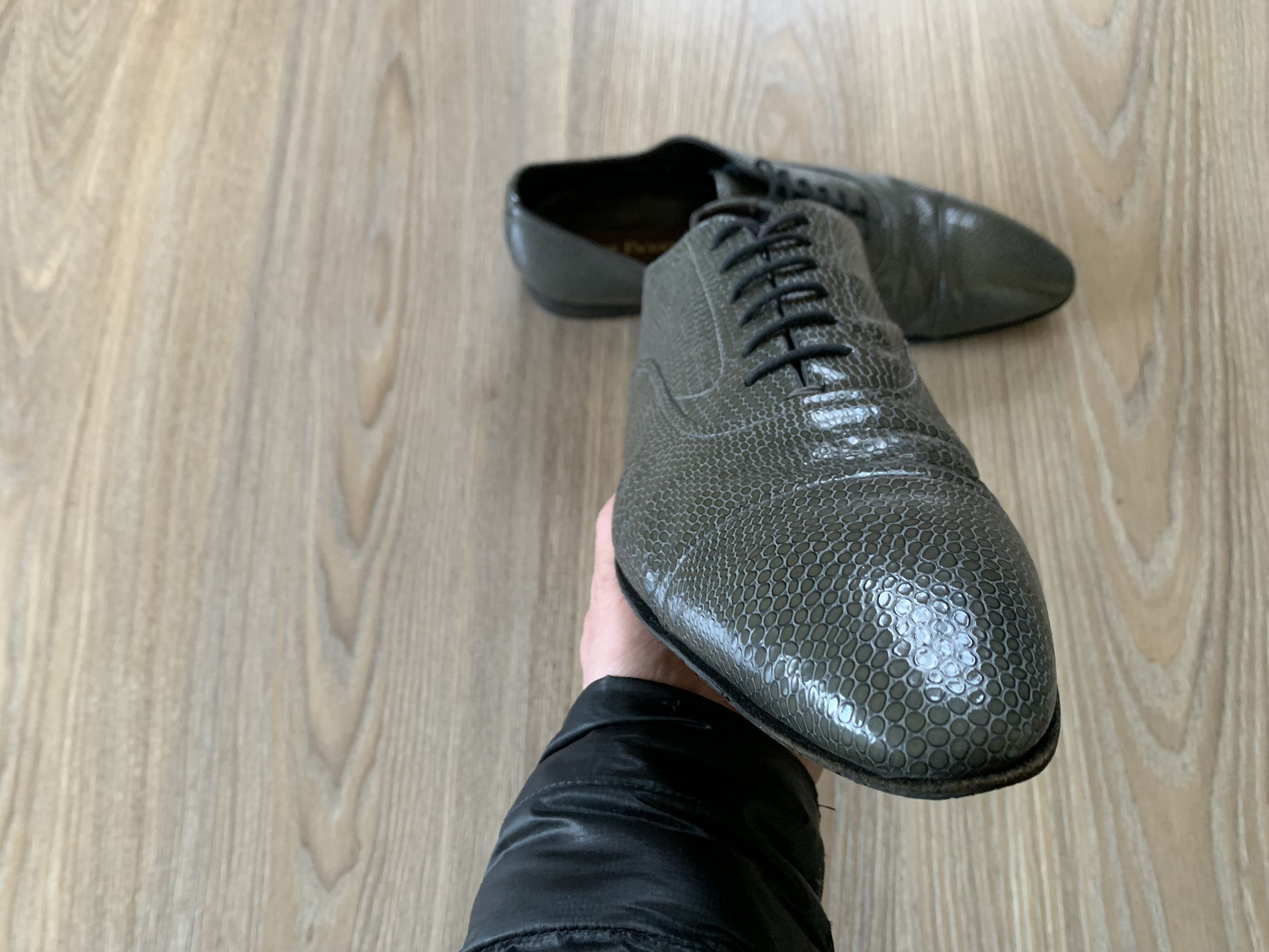 Paciotti × Vintage Cesare Paciotti Reptile Leather Brogs Shoes Size US 8 / EU 41 - 4 Thumbnail
