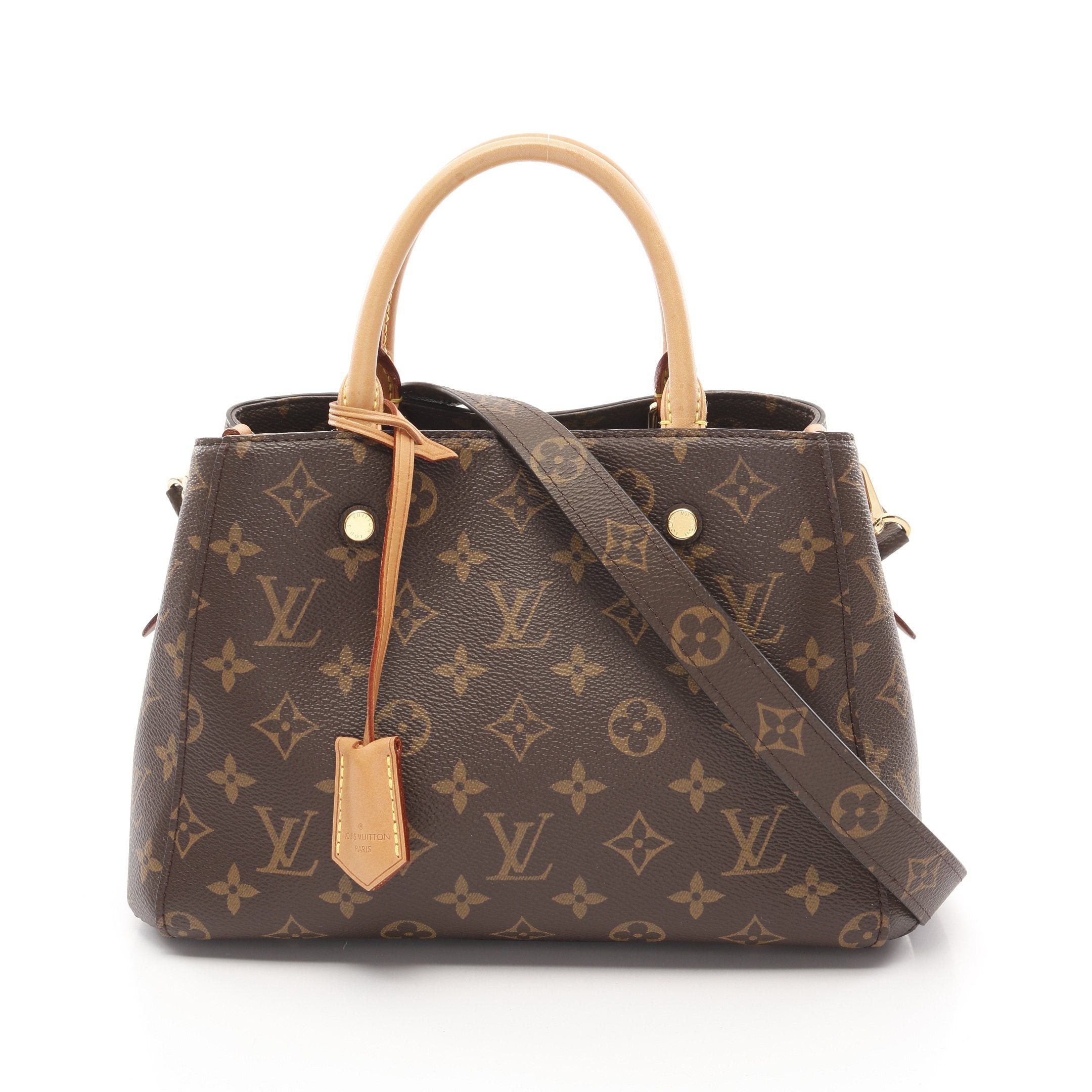 Louis Vuitton Louis Vuitton Montaigne Bb Monogram Handbag Leather Brown Size ONE SIZE - 1 Thumbnail