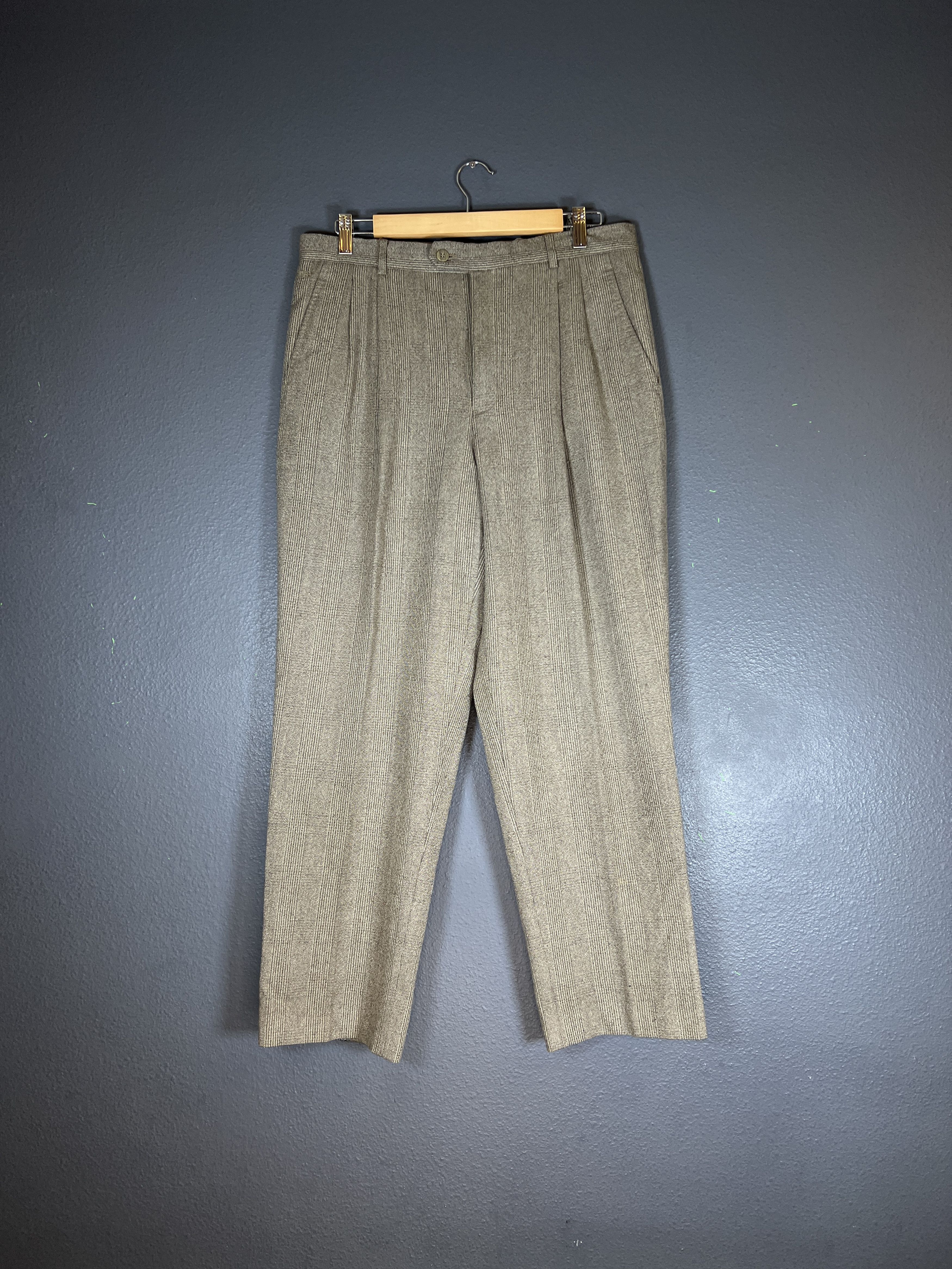 image of Balenciaga Size Us34/50Eu Vintage Casual Wool Pants Jeans in Grey, Men's