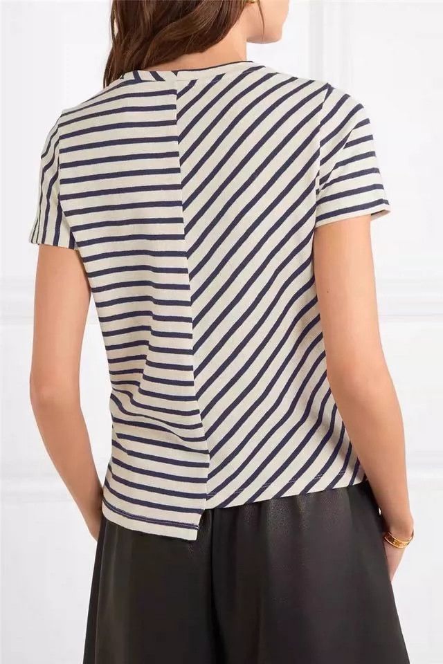 Loewe LOEWE Striped irregular t-shirt Size S / US 4 / IT 40 - 4 Thumbnail