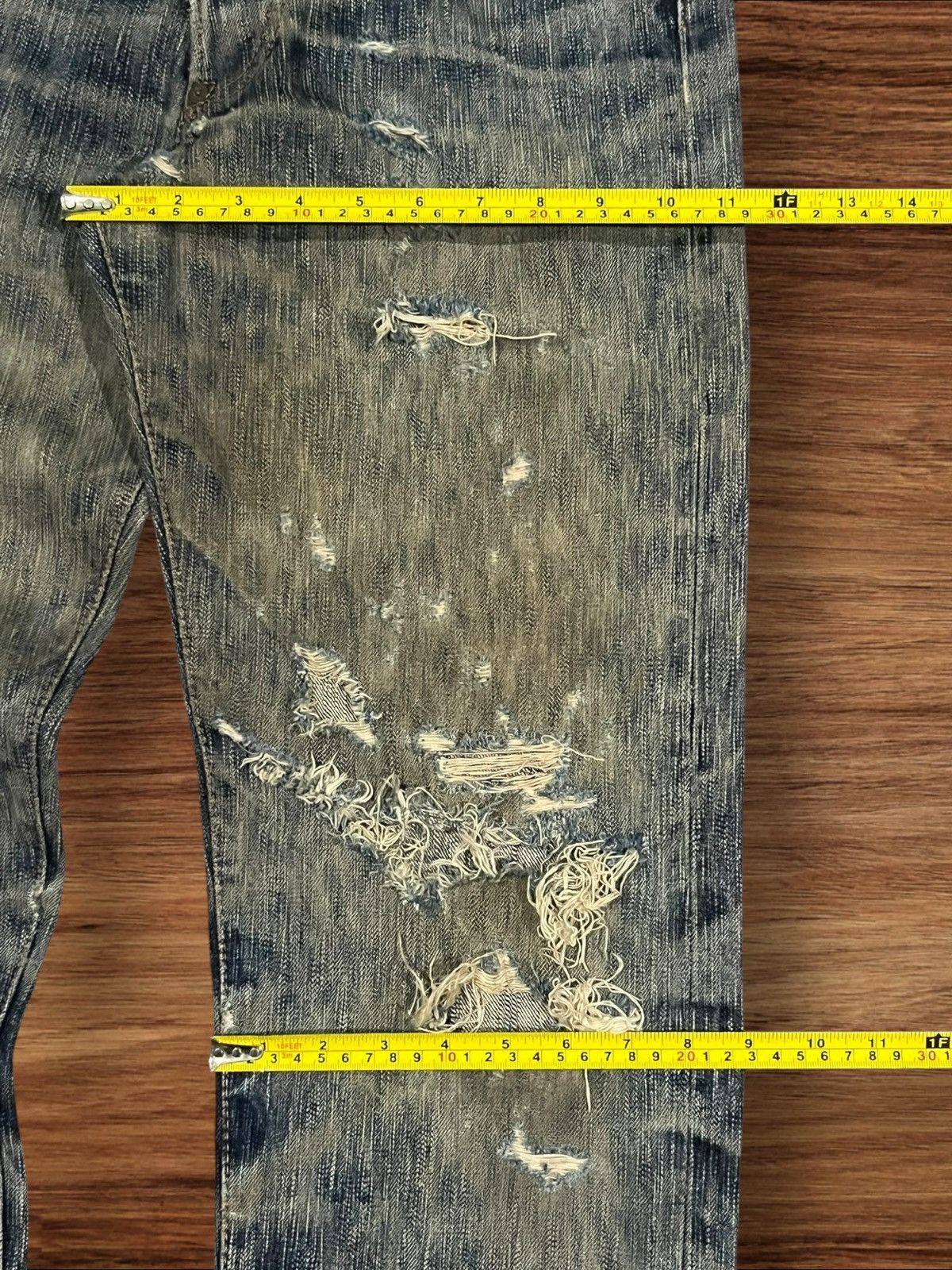 Kapital Vintage 18oz Eight G Union Made Selvedge Distressed Jeans Size US 30 / EU 46 - 21 Thumbnail