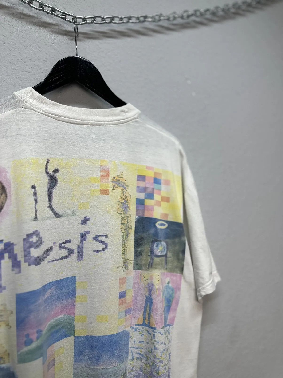 Band Tees Vintage 90s Tour Genesis Phil Collins T Shirt ART Rock Music Size US XL / EU 56 / 4 - 14 Thumbnail