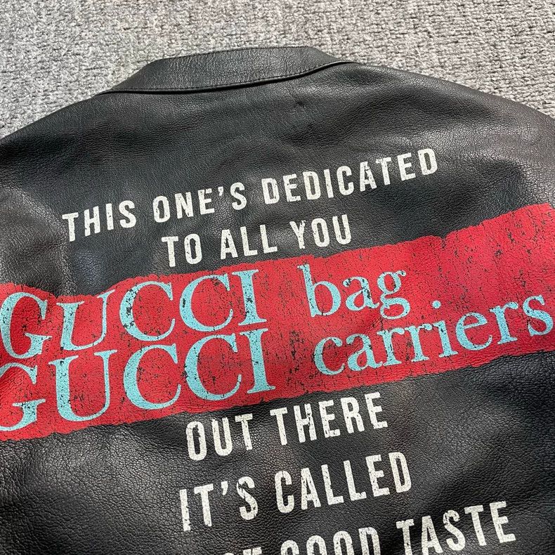 Gucci Gucci Black motorcycle leather jacket 2502-Nextarrow Size US M / EU 48-50 / 2 - 5 Thumbnail