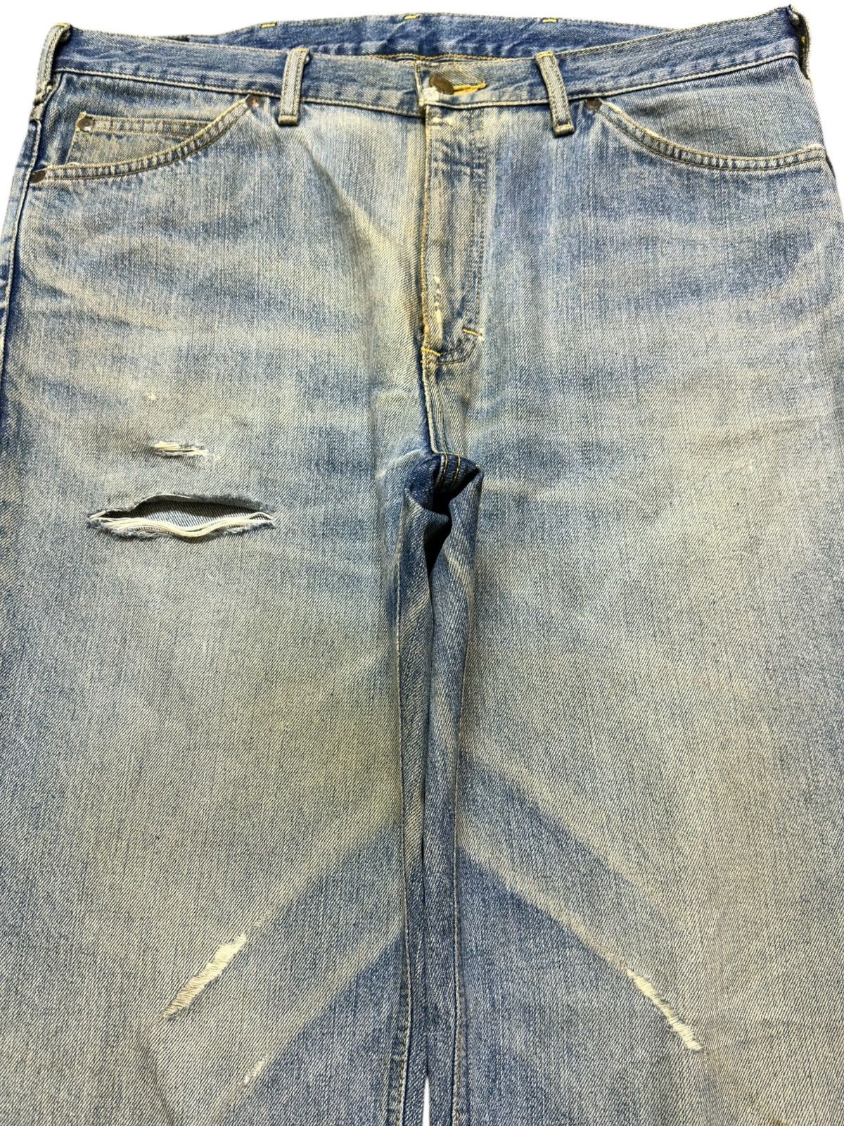 Lee Vintage Lee Faded Mudwash Grunge Distressed Denim Size US 36 / EU 52 - 2 Thumbnail