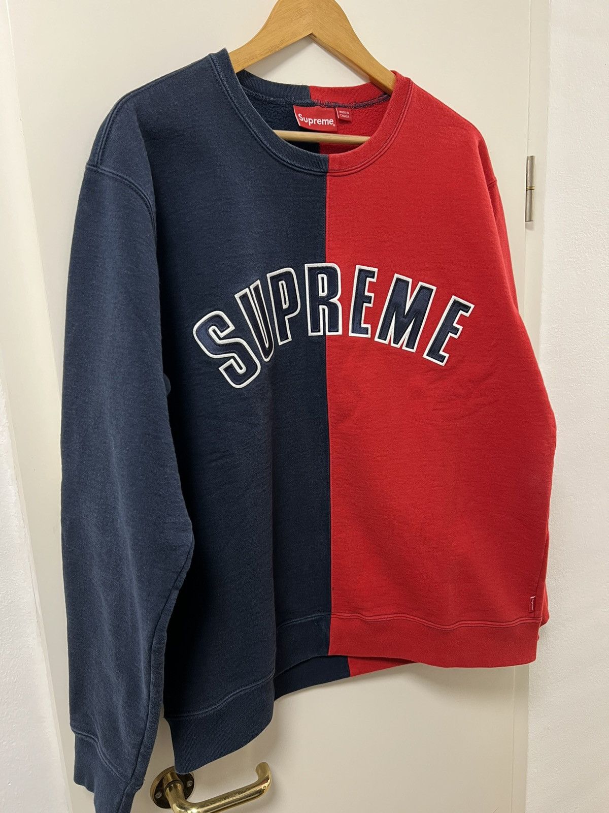 Supreme Supreme Split Crewneck Sweatshirt Size US L / EU 52-54 / 3 - 1 Thumbnail