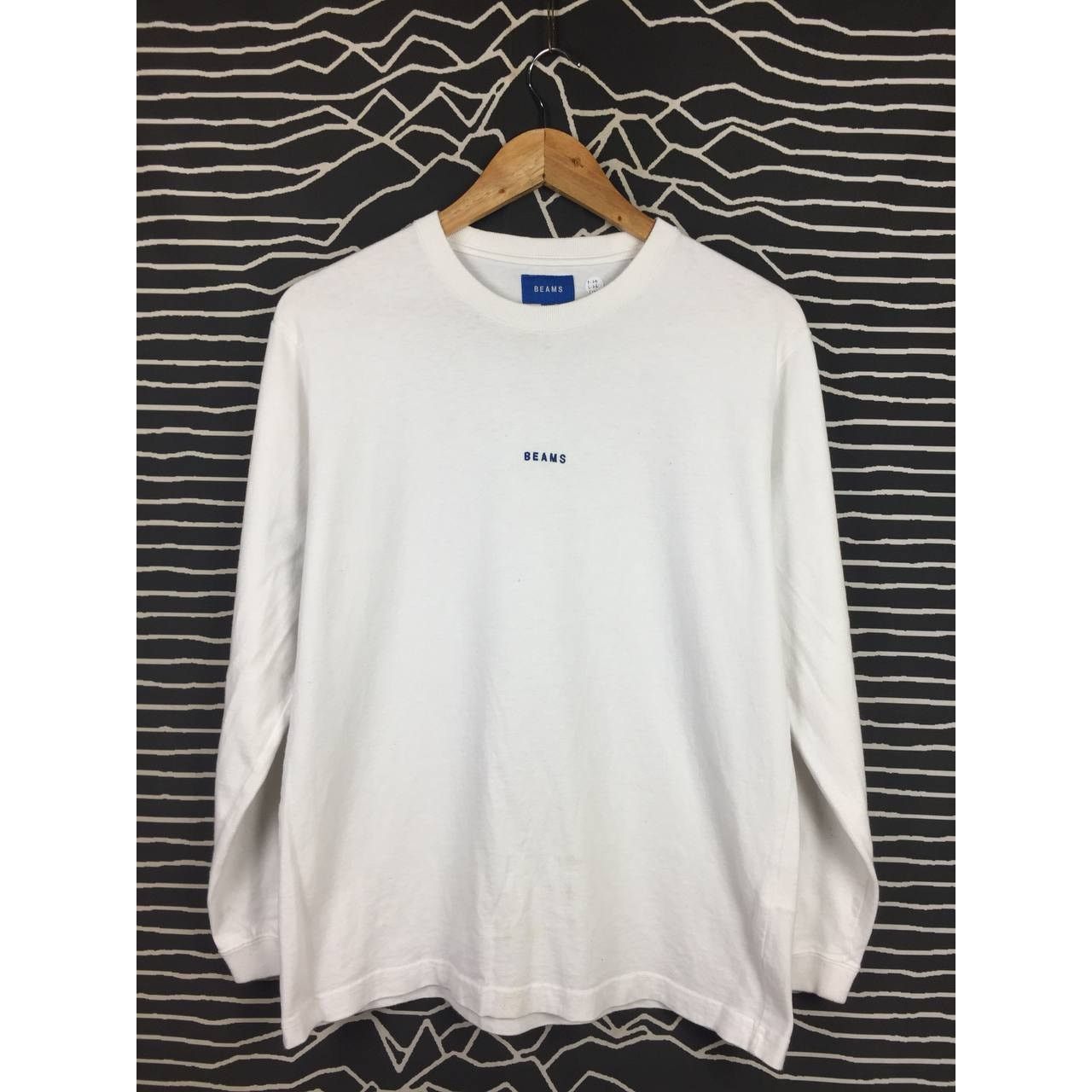 Beams Plus × Japanese Brand BEAMS Embroidered Logo Spell Out Long Sleeve Tee Size US S / EU 44-46 / 1 - 1 Thumbnail