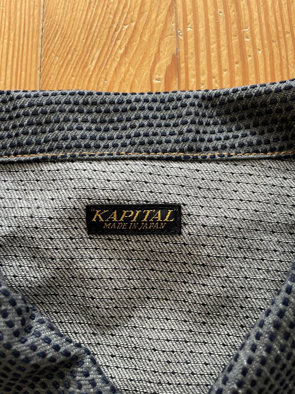 Kapital × Kapital Kountry Kapital Century Denim Jacket Type I 1st Gray Sashiko Boro Size US XL / EU 56 / 4 - 3 Thumbnail