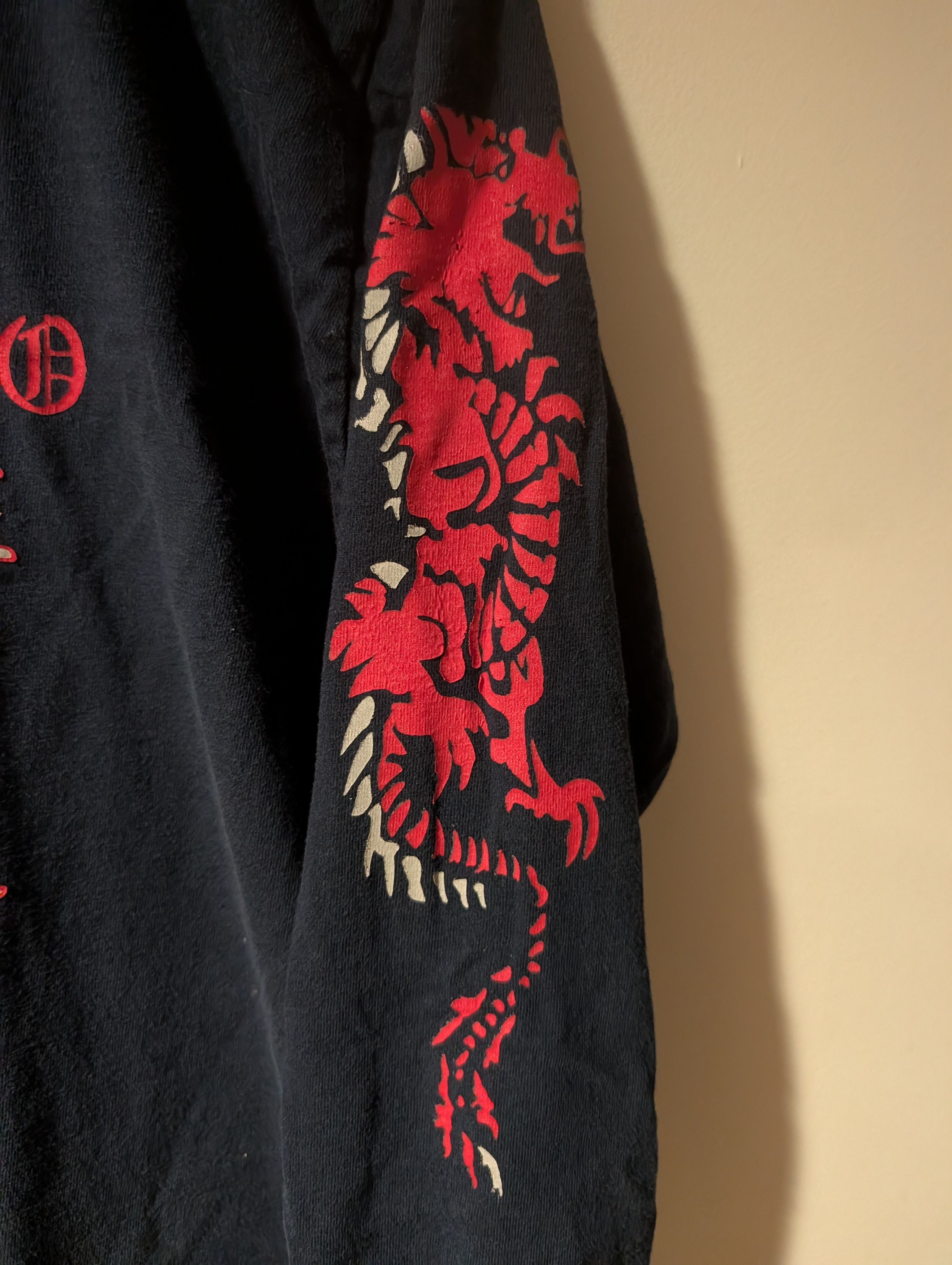 Vintage Vintage Paco Y2K Boxy Navy Blue LS Shirt Red Dragon Medium Size US M / EU 48-50 / 2 - 3 Thumbnail