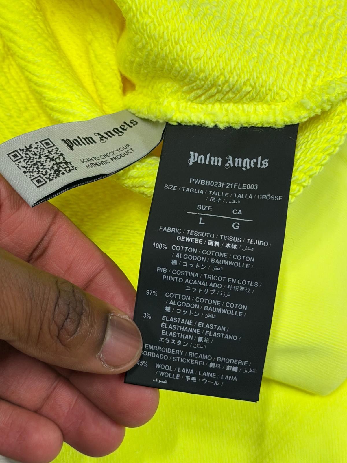 Palm Angels Neon Bear Palm Angels Hoodie Size US L / EU 52-54 / 3 - 4 Thumbnail